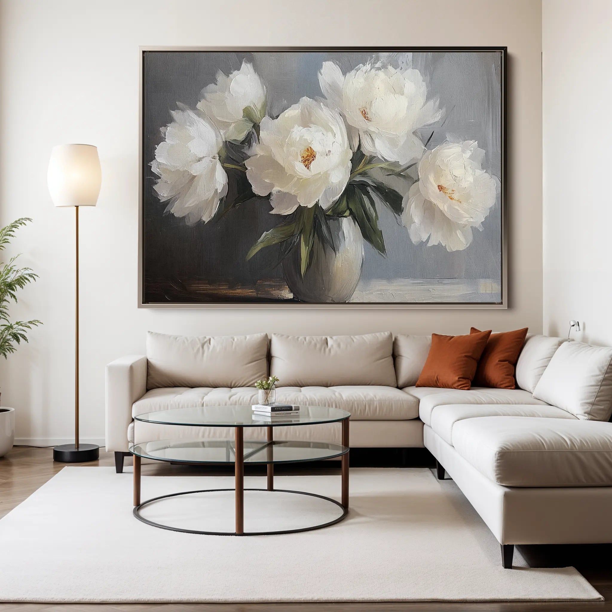 Floral Canvas Wall Art WAD944-F 90 x 60 cm / Stretched on hidden frame