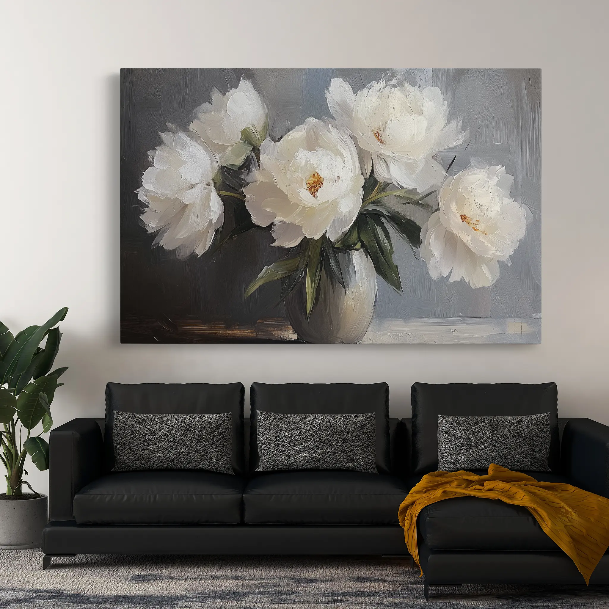 Floral Canvas Wall Art WAD944-F 90 x 60 cm / Stretched on hidden frame