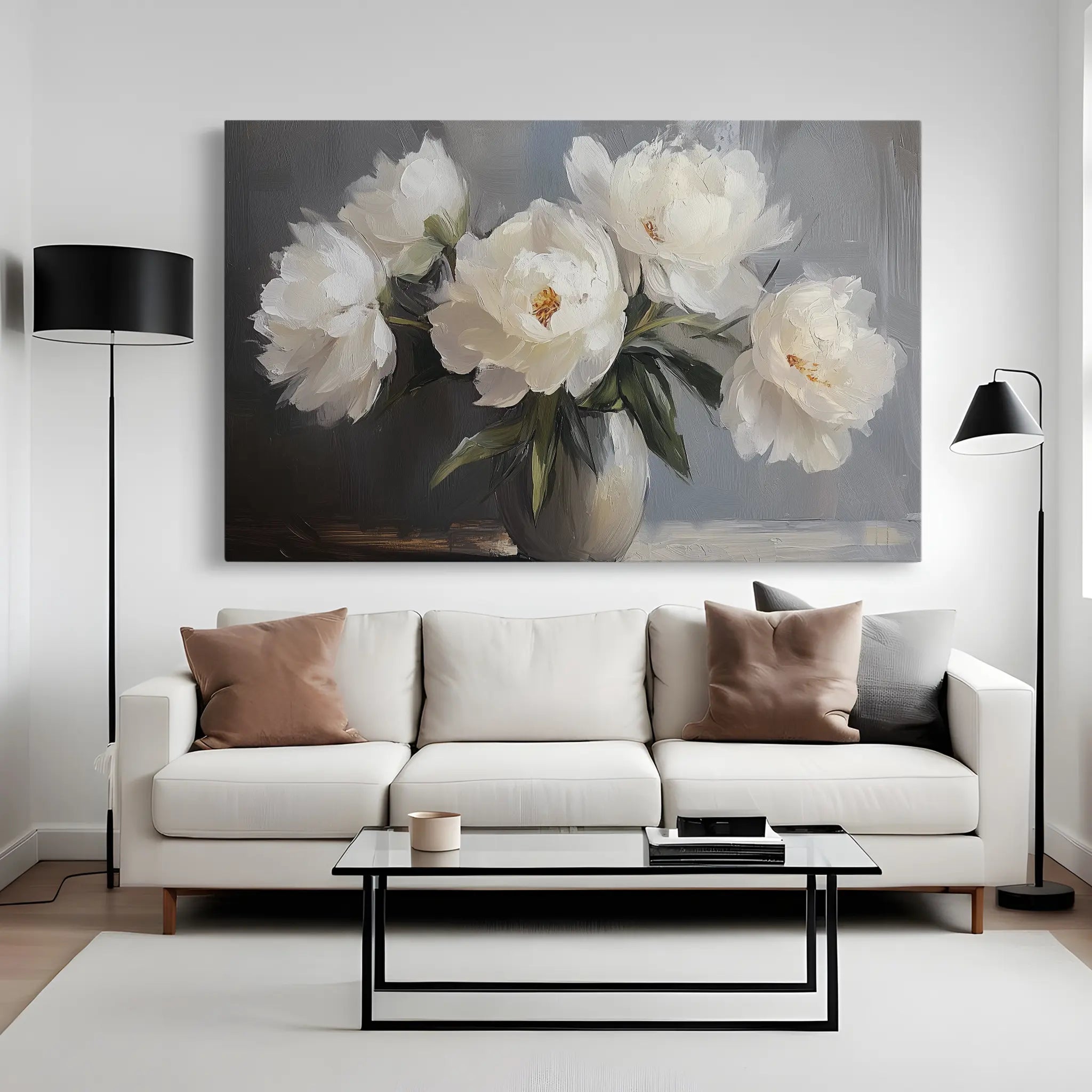 Floral Canvas Wall Art WAD944-F 90 x 60 cm / Stretched on hidden frame