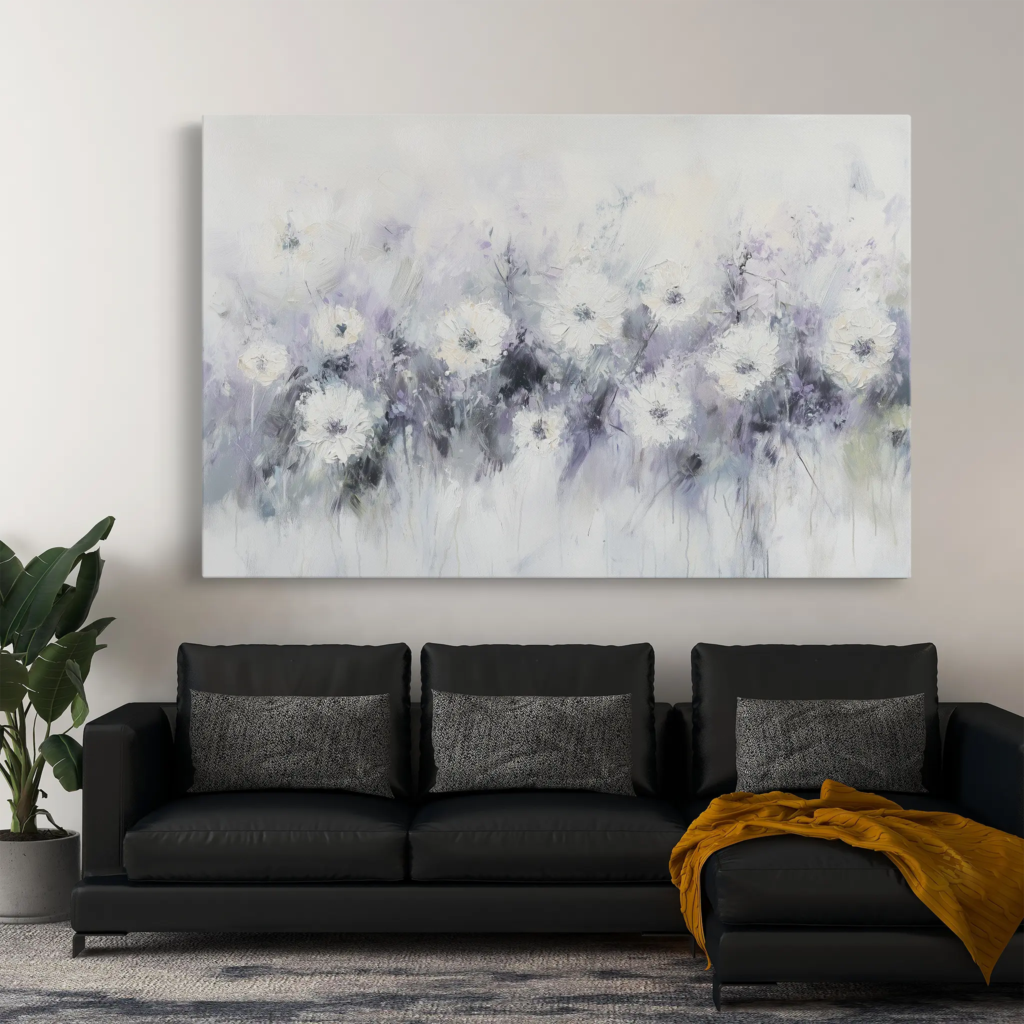 Floral Canvas Wall Art WAD946-F 90 x 60 cm / Stretched on hidden frame