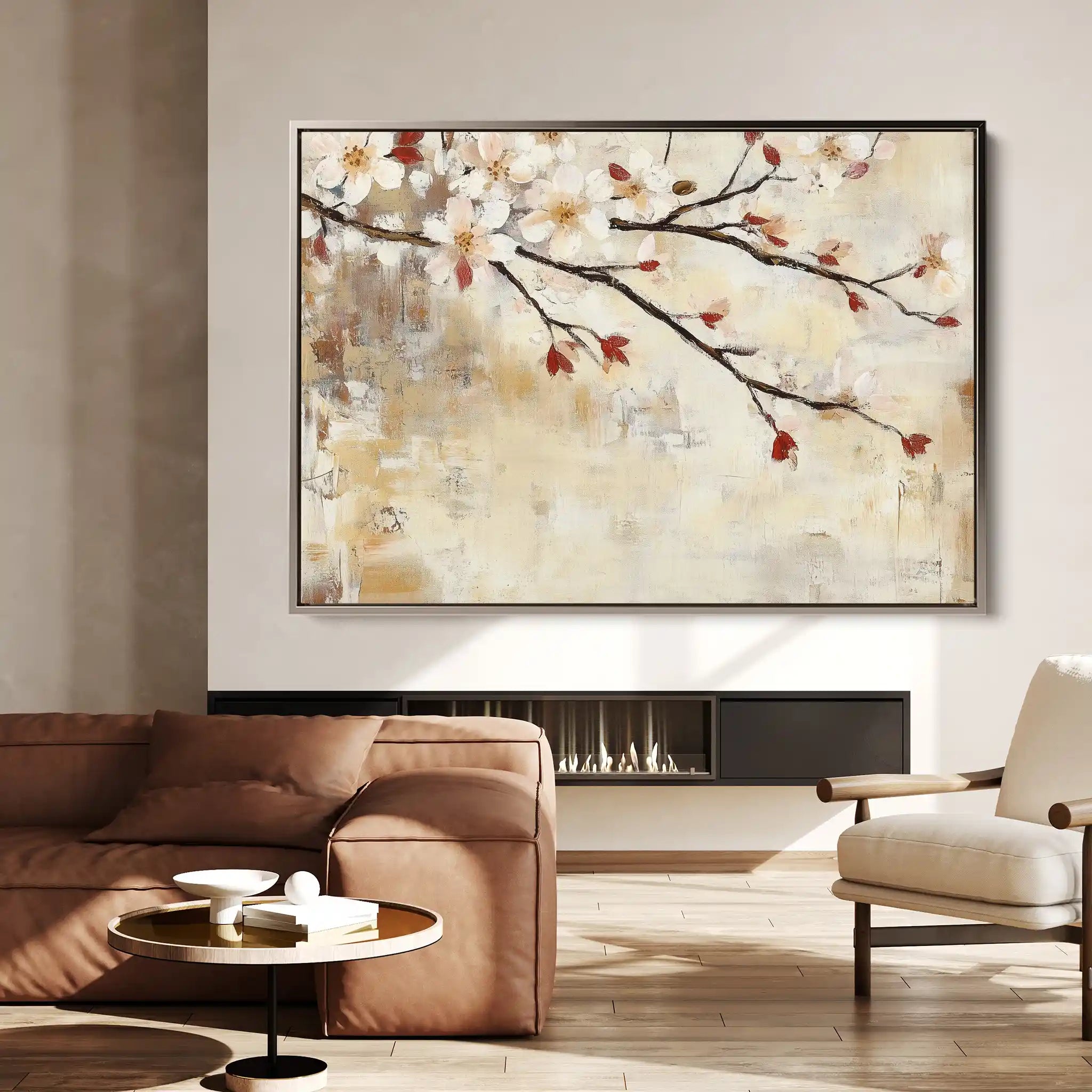 Floral Canvas Wall Art WAD948-F 90 x 60 cm / Stretched on hidden frame