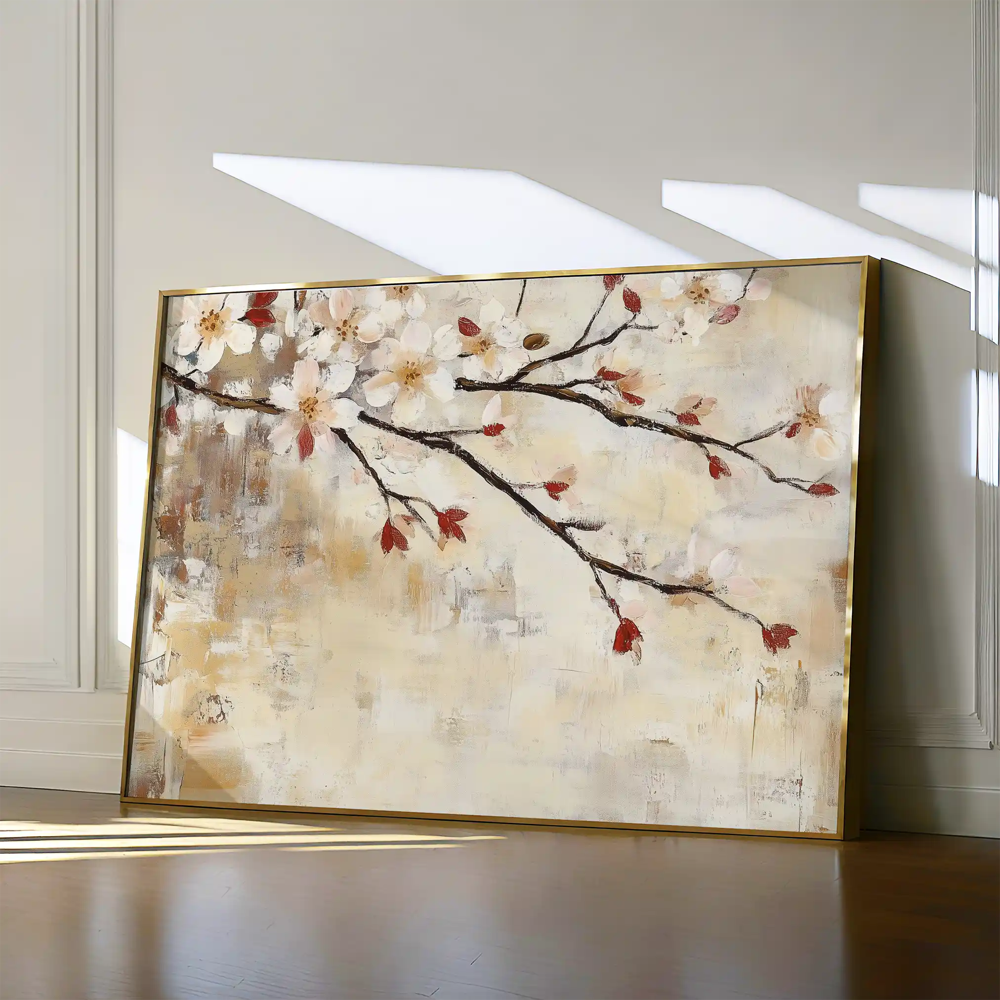 Floral Canvas Wall Art WAD948-F 90 x 60 cm / Stretched on hidden frame
