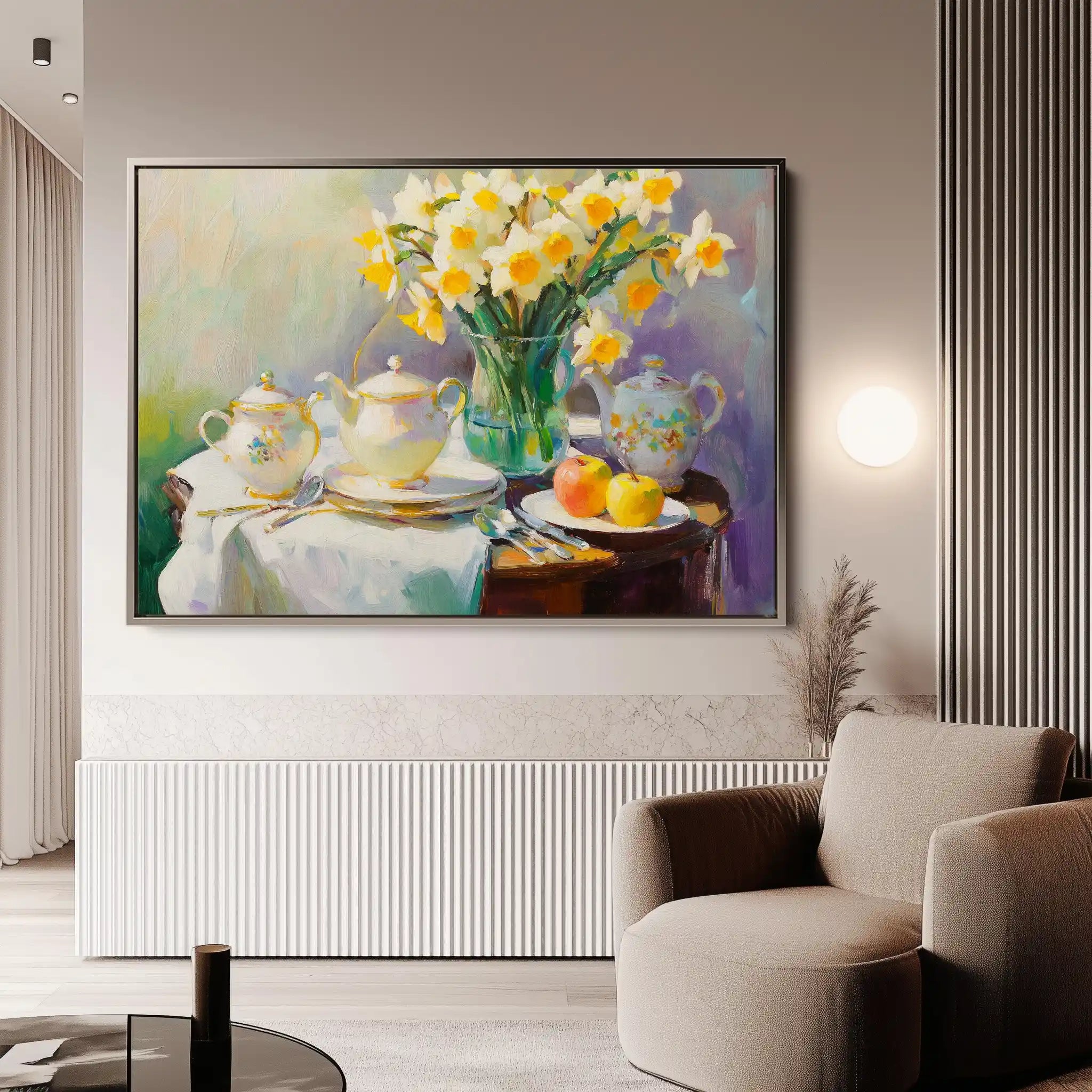 Floral Canvas Wall Art WAD949-F 90 x 60 cm / Stretched on hidden frame