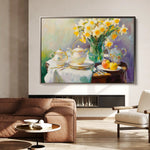 Floral Canvas Wall Art WAD949-F 90 x 60 cm / Stretched on hidden frame