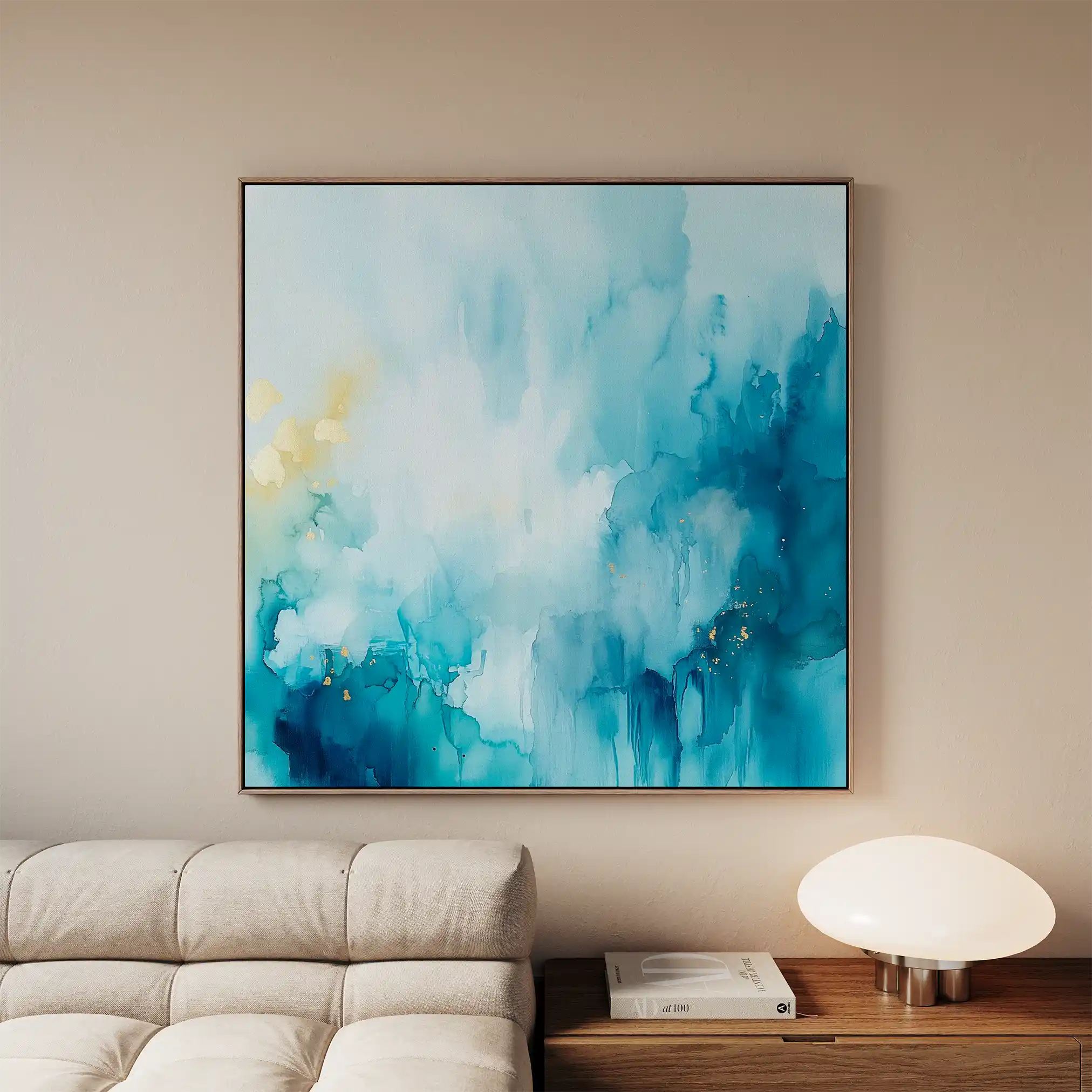 Abstract 950 Canvas Art 60 x 60 cm / Stretched on hidden frame