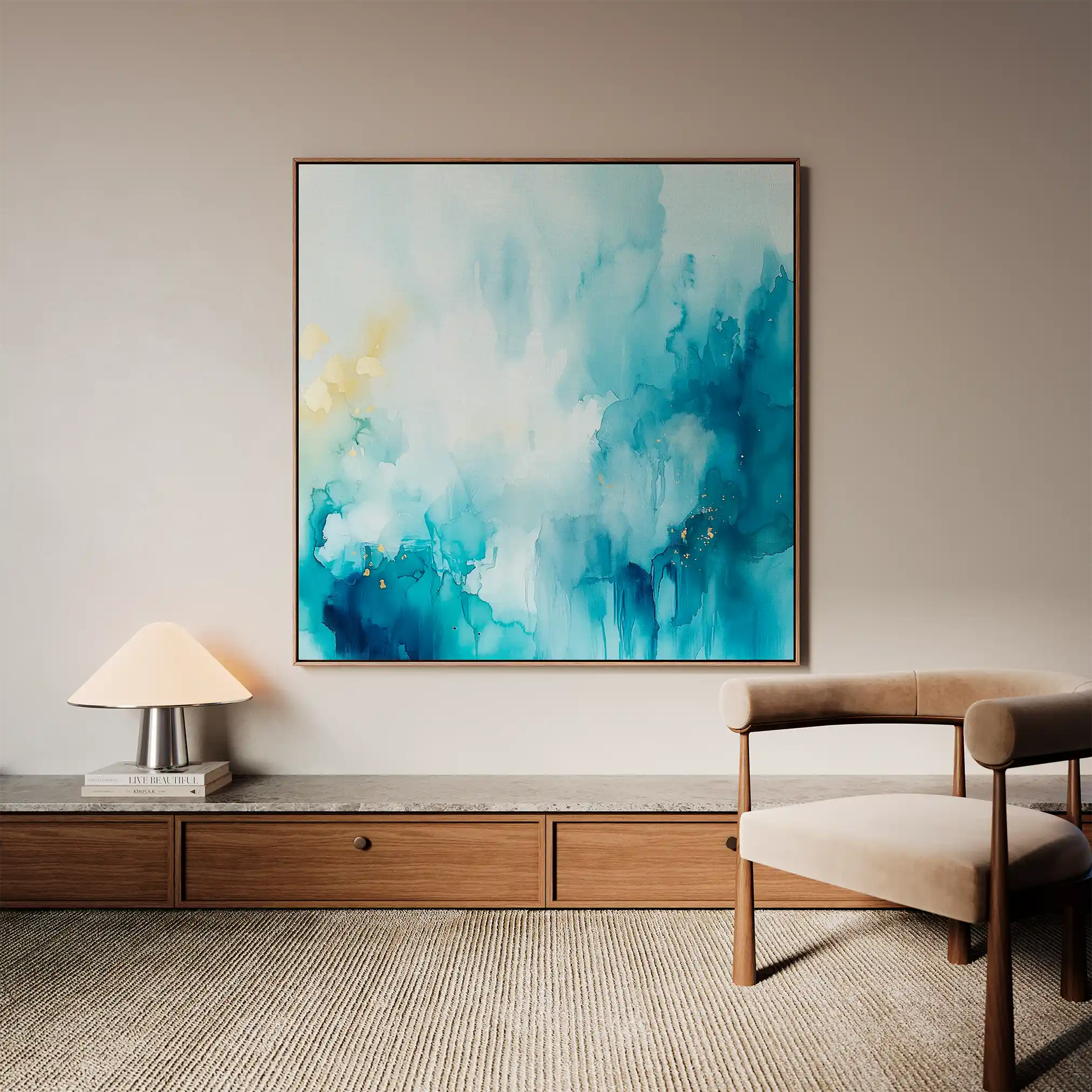 Abstract 950 Canvas Art 60 x 60 cm / Stretched on hidden frame