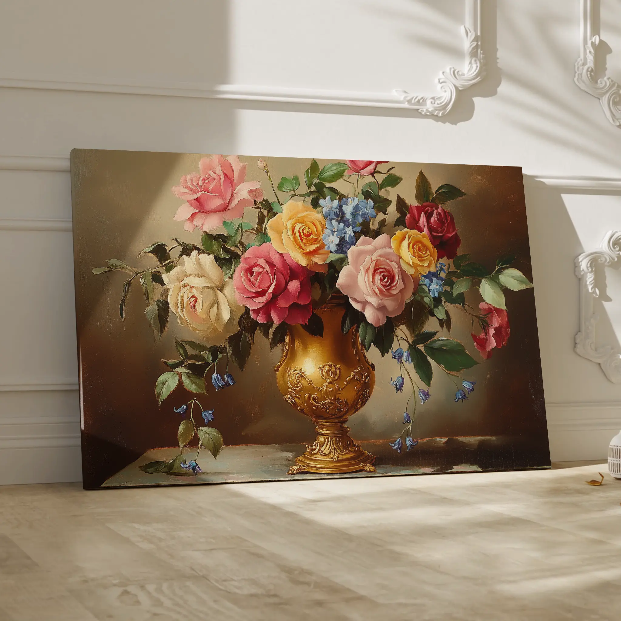 Floral Canvas Wall Art WAD950-F 90 x 60 cm / Stretched on hidden frame