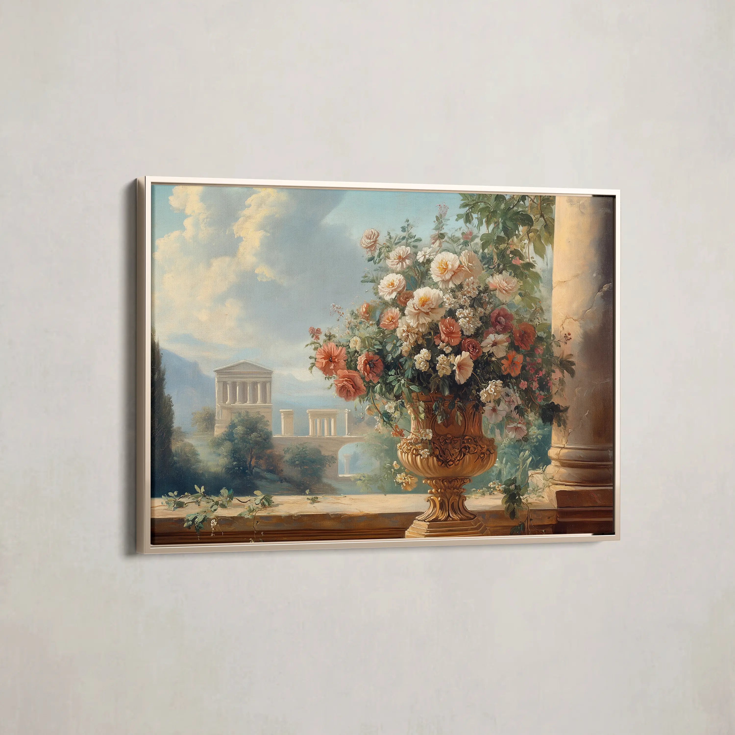 Floral Canvas Wall Art WAD951-F 90 x 60 cm / Stretched on hidden frame