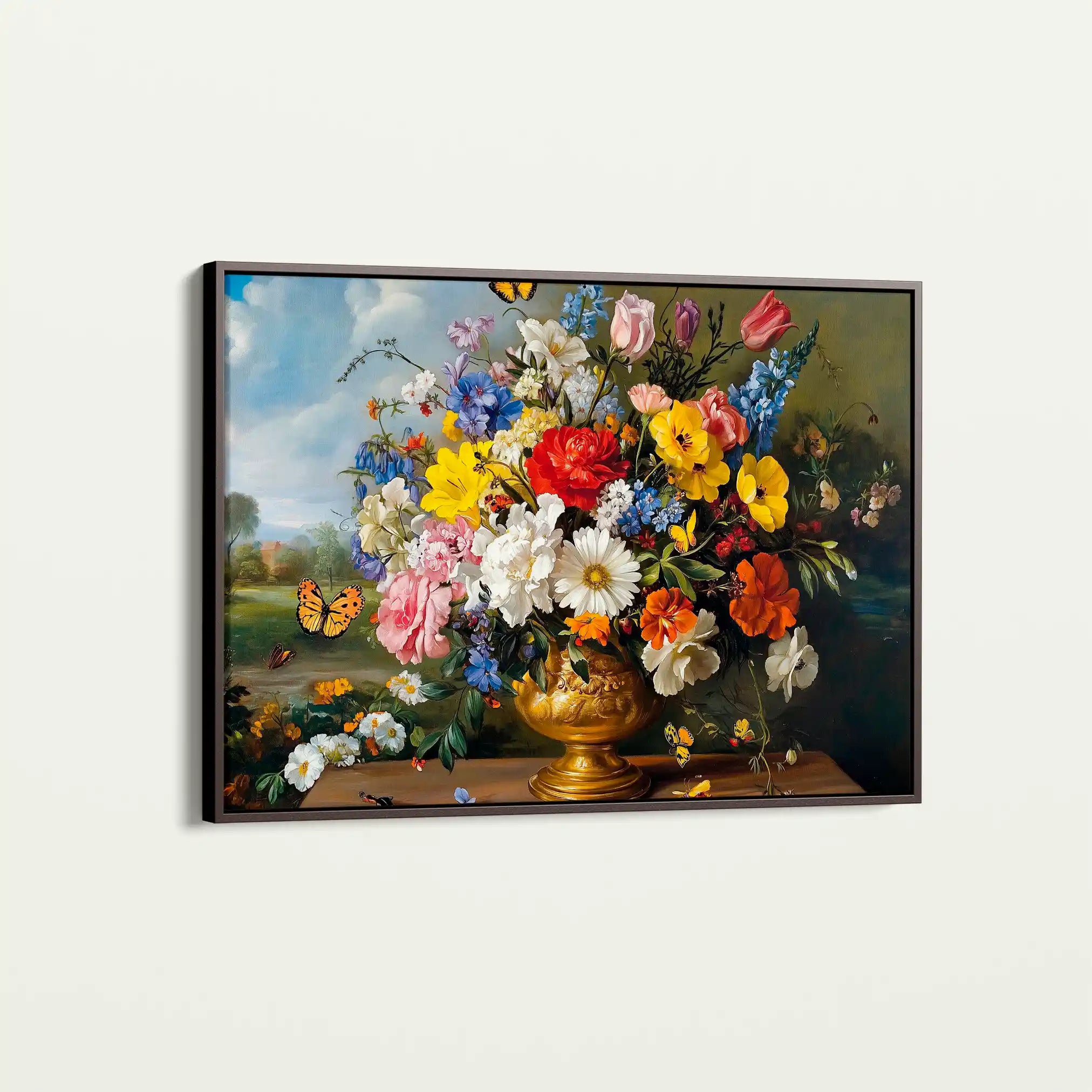 Floral Canvas Wall Art WAD952-F 90 x 60 cm / Stretched on hidden frame