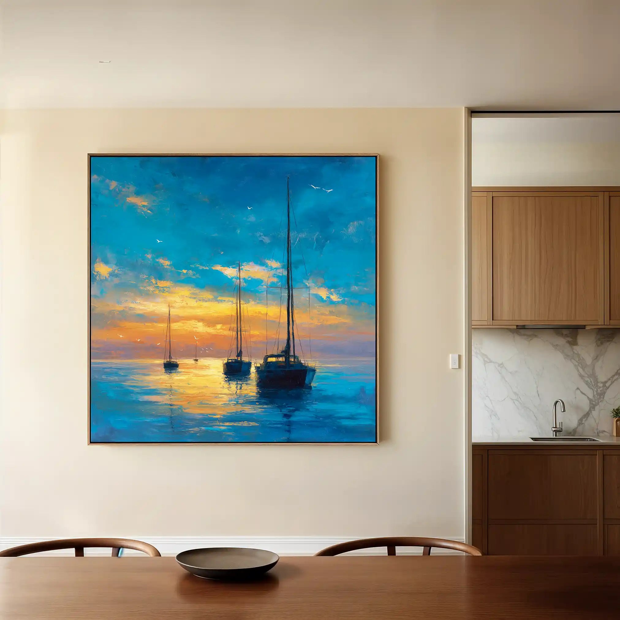 Abstract 953 Canvas Art 60 x 60 cm / Stretched on hidden frame