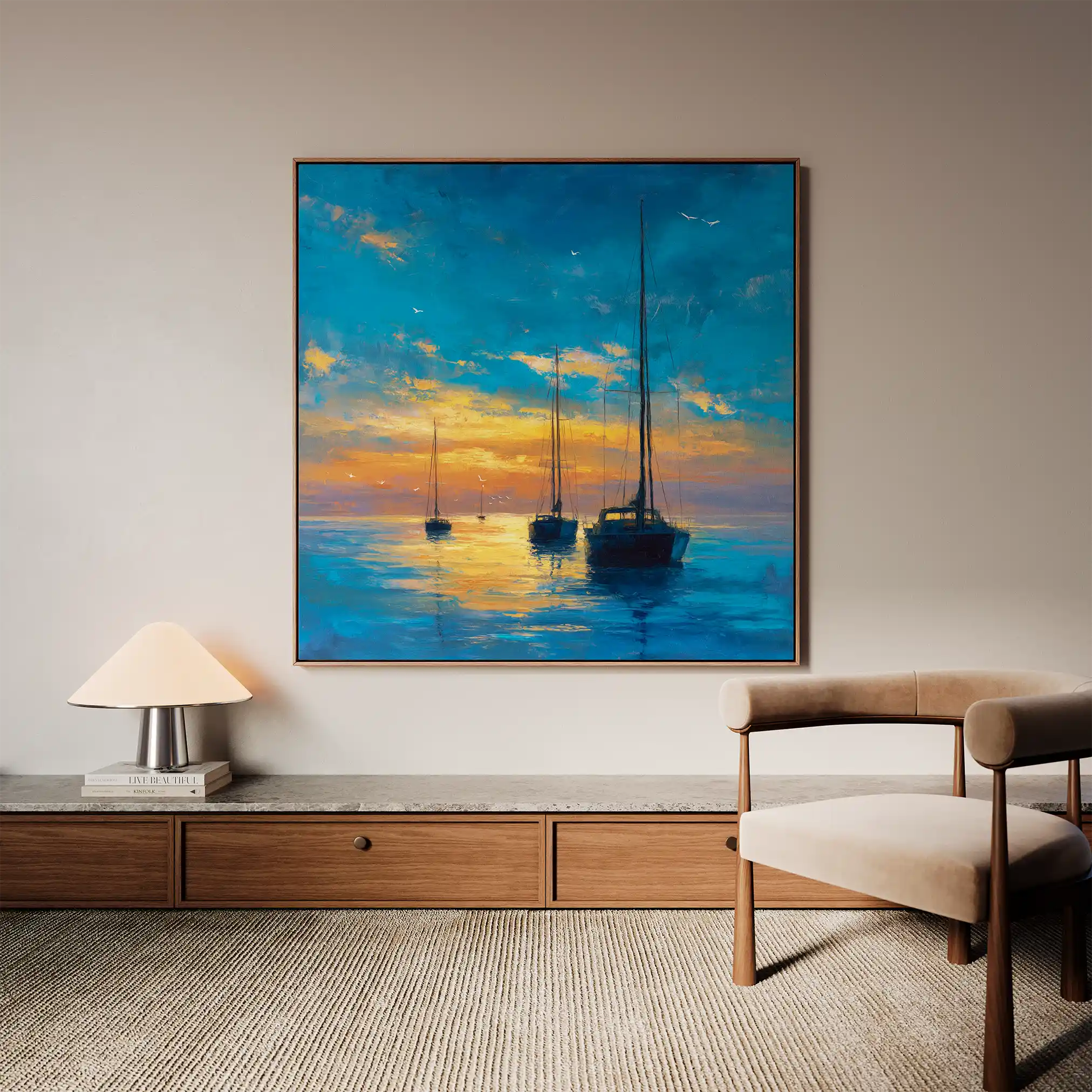 Abstract 953 Canvas Art 60 x 60 cm / Stretched on hidden frame