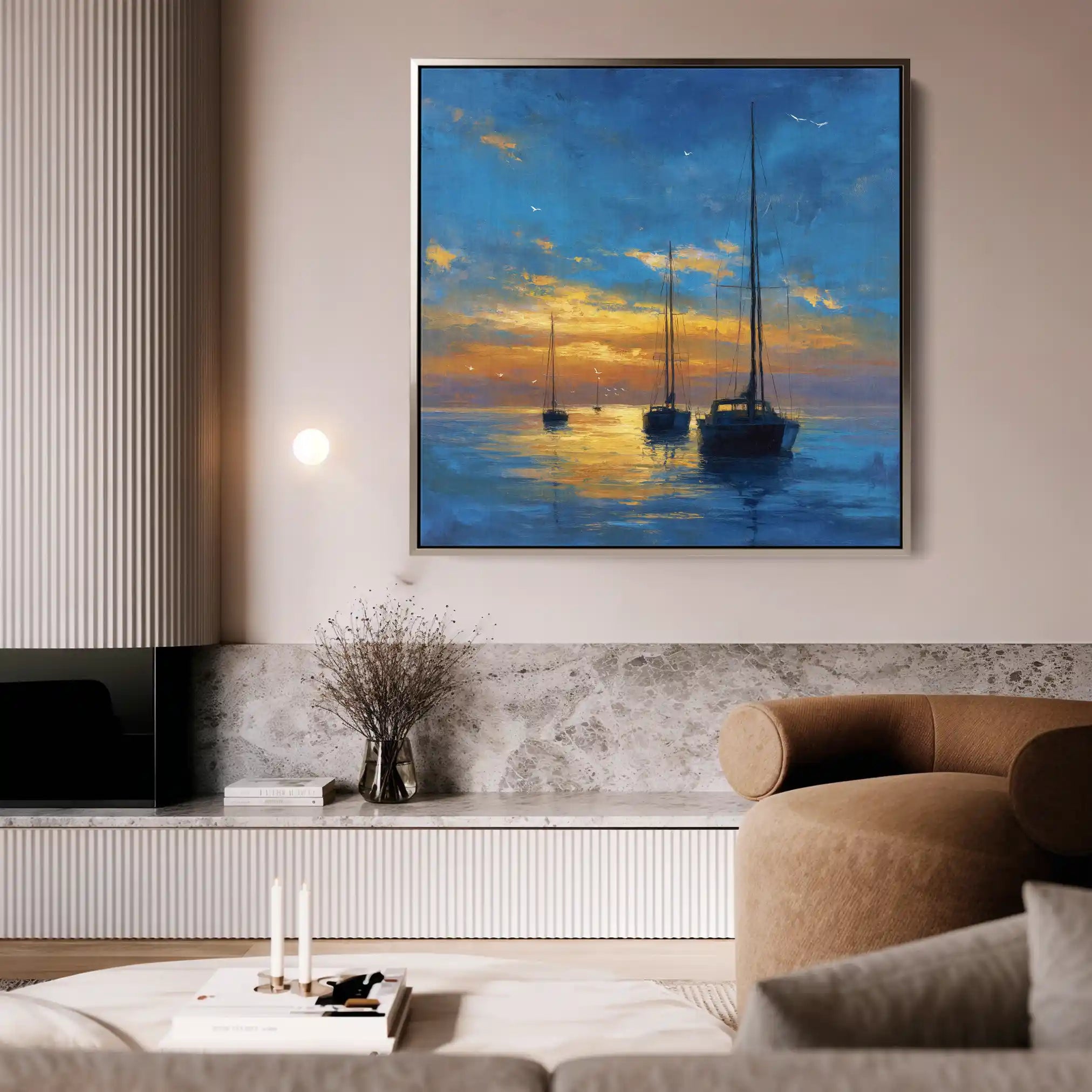 Abstract 953 Canvas Art 60 x 60 cm / Stretched on hidden frame