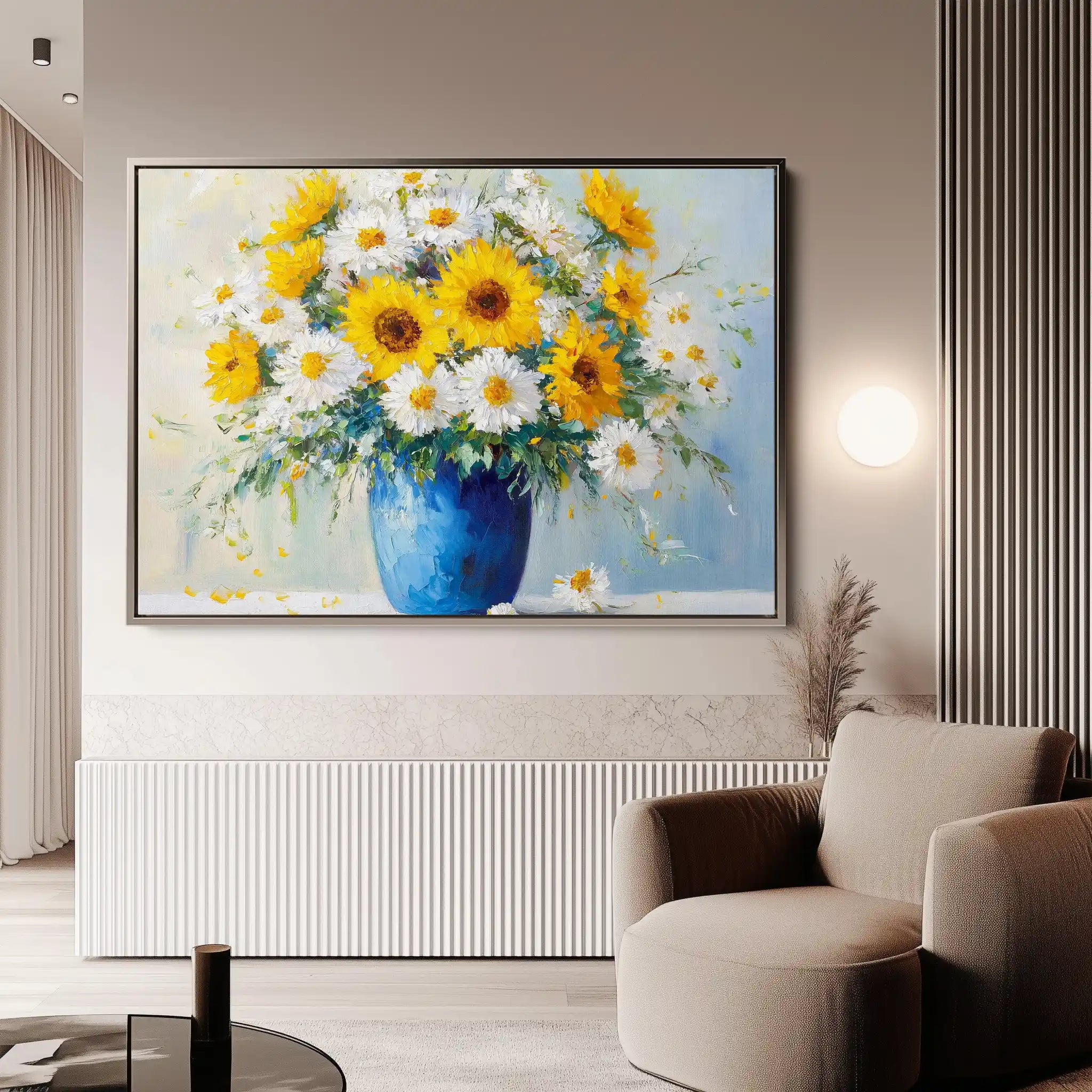 Floral Canvas Wall Art WAD955-F 90 x 60 cm / Stretched on hidden frame