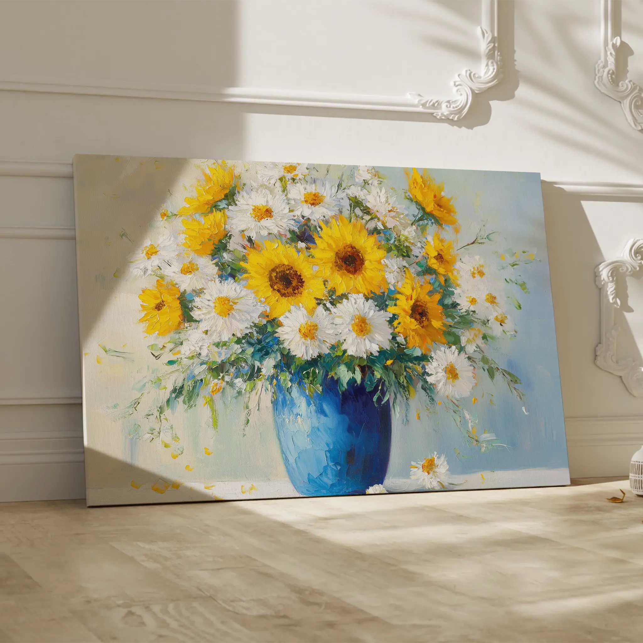 Floral Canvas Wall Art WAD955-F 90 x 60 cm / Stretched on hidden frame