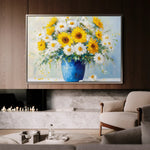 Floral Canvas Wall Art WAD955-F 90 x 60 cm / Stretched on hidden frame