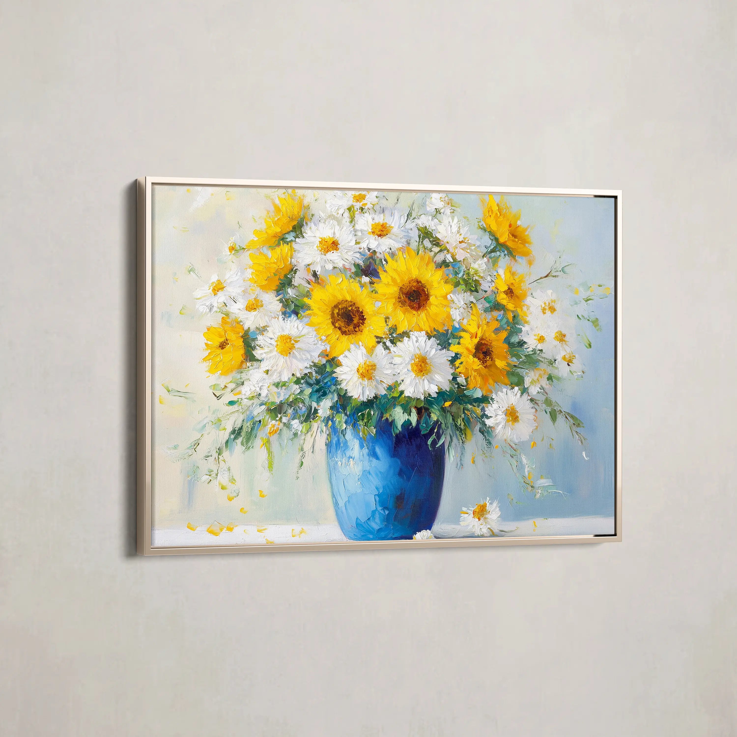 Floral Canvas Wall Art WAD955-F 90 x 60 cm / Stretched on hidden frame