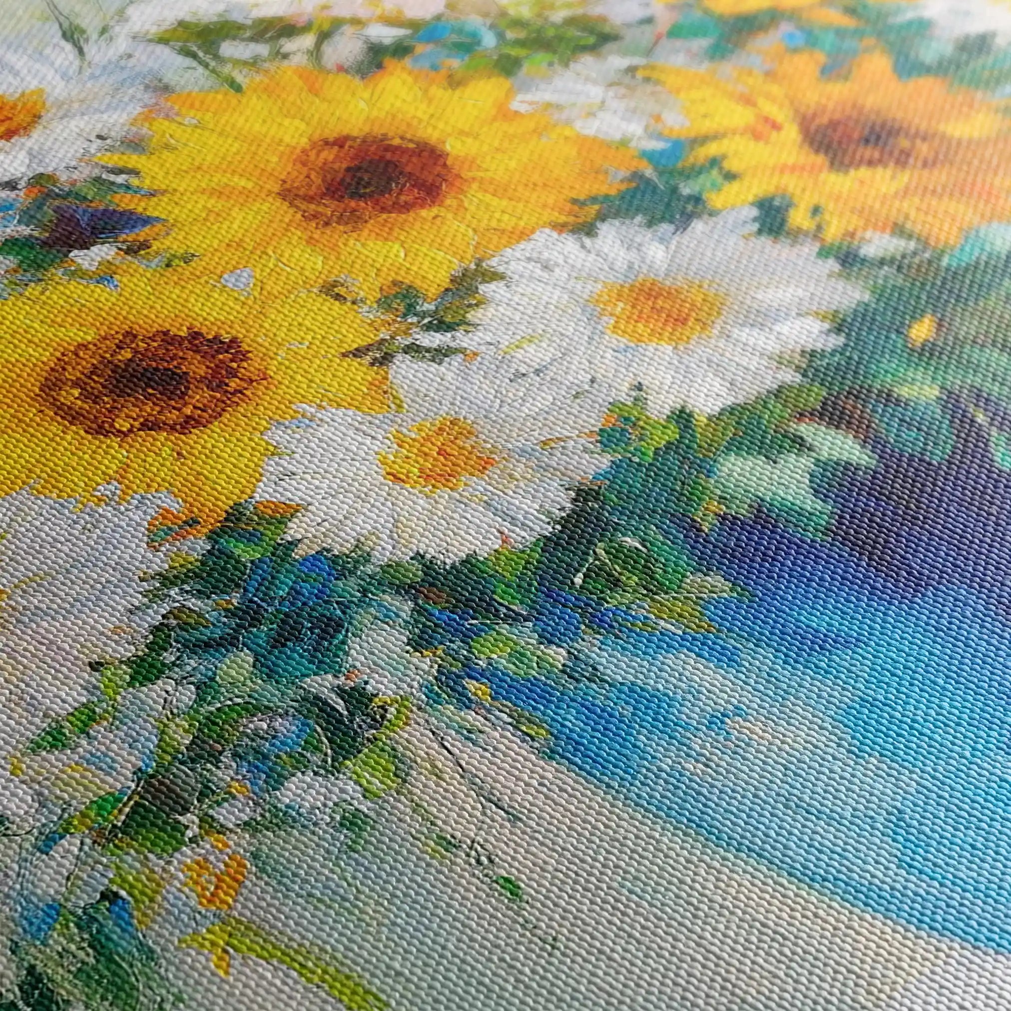 Floral Canvas Wall Art WAD955-F 90 x 60 cm / Stretched on hidden frame