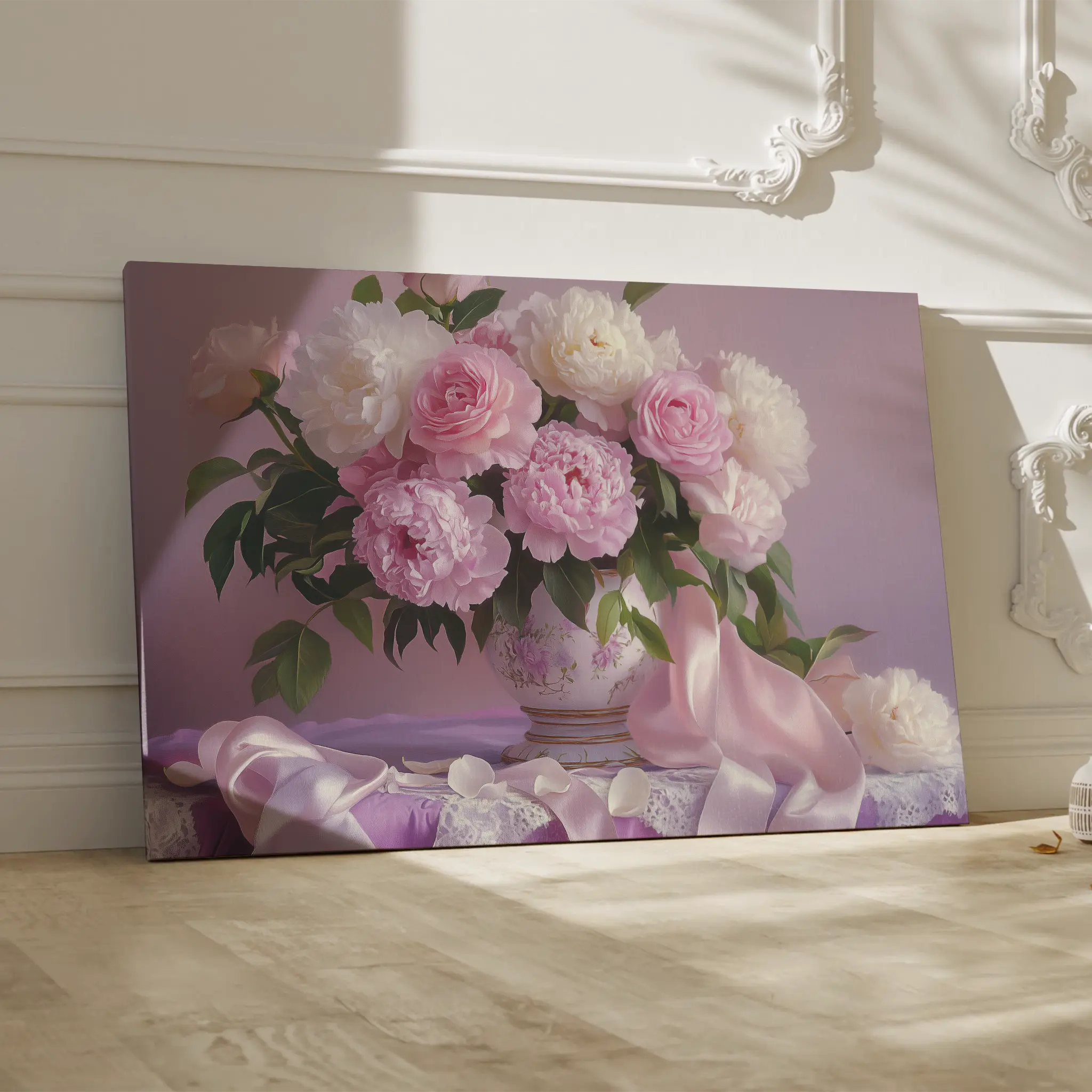 Floral Canvas Wall Art WAD956-F 90 x 60 cm / Stretched on hidden frame