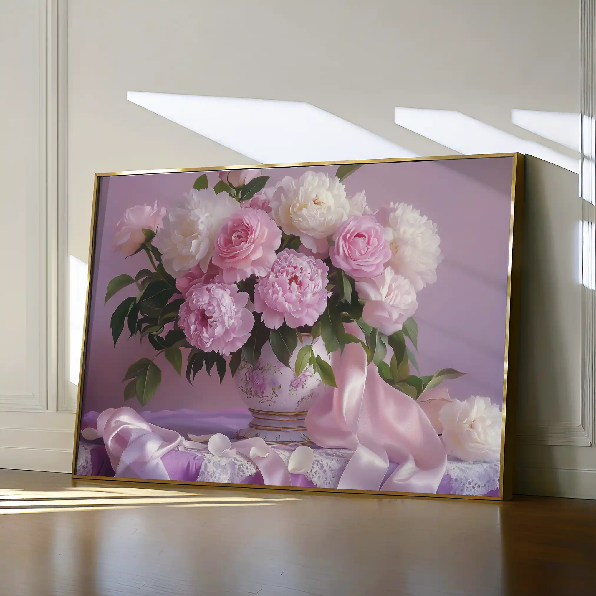 Floral Canvas Wall Art WAD956-F 90 x 60 cm / Stretched on hidden frame