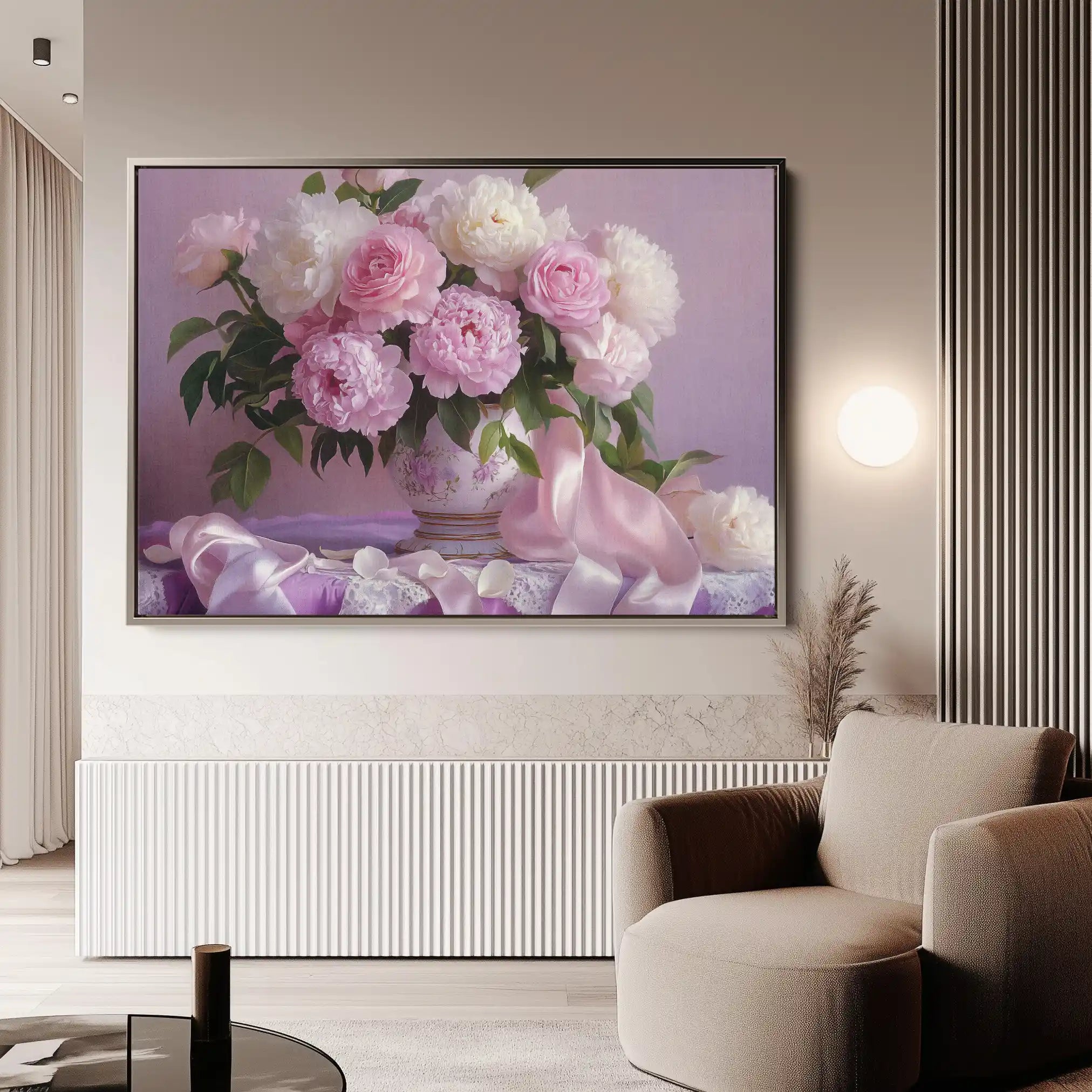 Floral Canvas Wall Art WAD956-F 90 x 60 cm / Stretched on hidden frame
