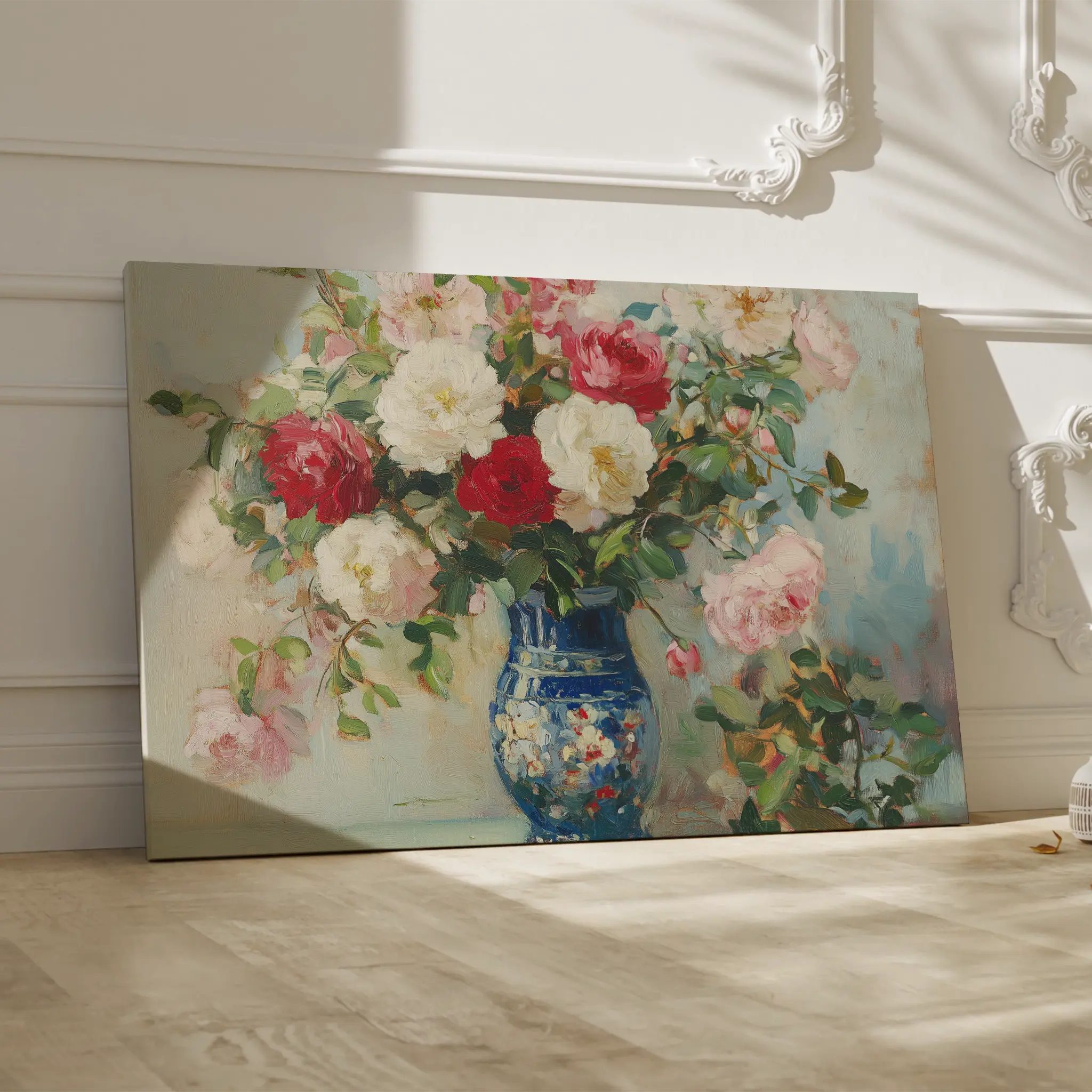 Floral Canvas Wall Art WAD957-F 90 x 60 cm / Stretched on hidden frame