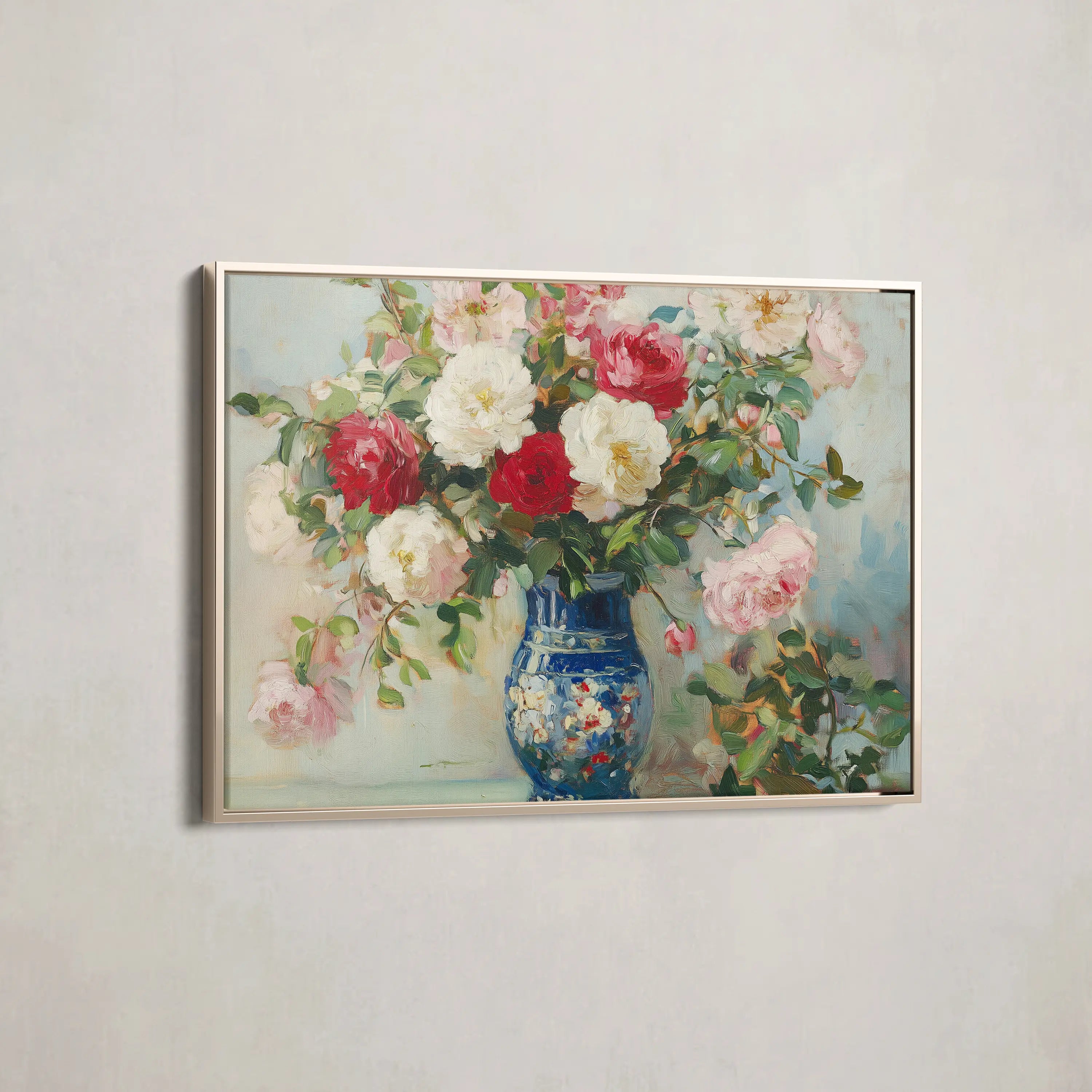 Floral Canvas Wall Art WAD957-F 90 x 60 cm / Stretched on hidden frame