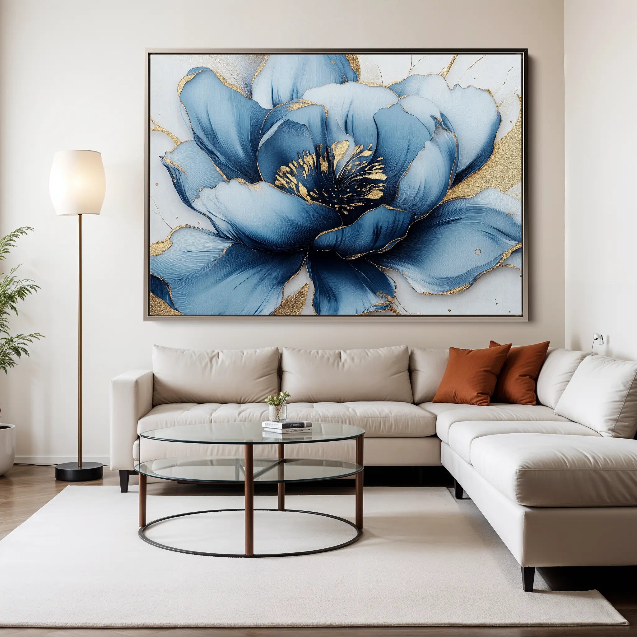 Floral Canvas Wall Art WAD959-F 90 x 60 cm / Stretched on hidden frame