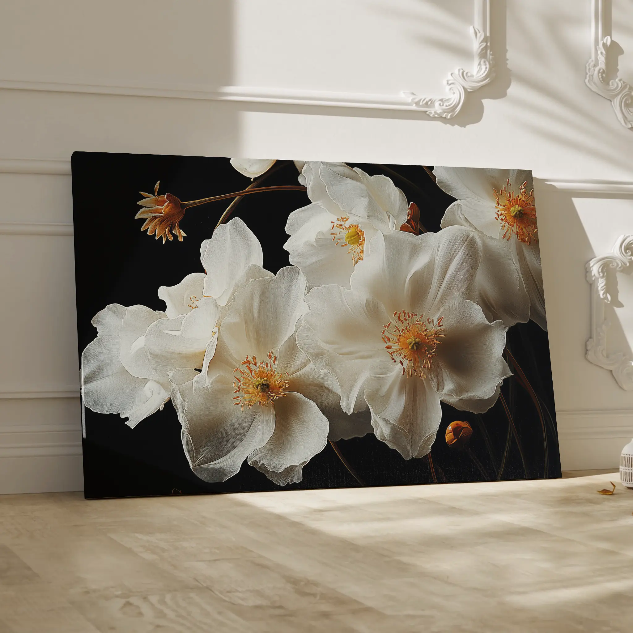 Floral Canvas Wall Art WAD960-F 90 x 60 cm / Stretched on hidden frame