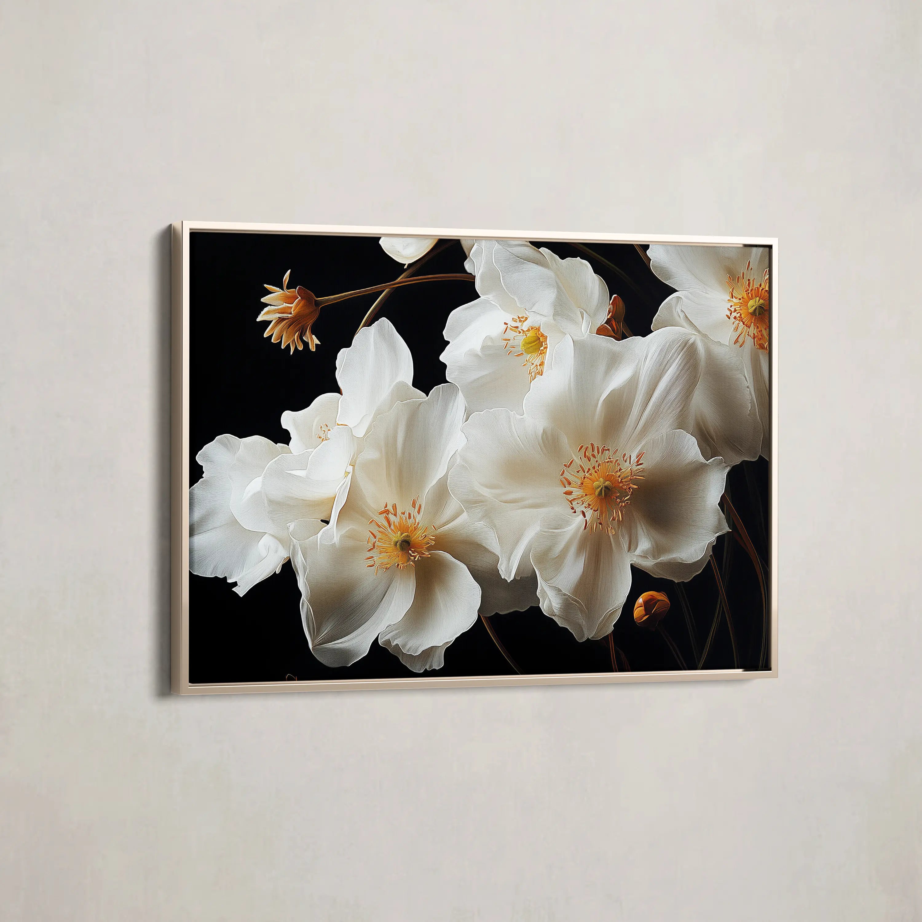 Floral Canvas Wall Art WAD960-F 90 x 60 cm / Stretched on hidden frame