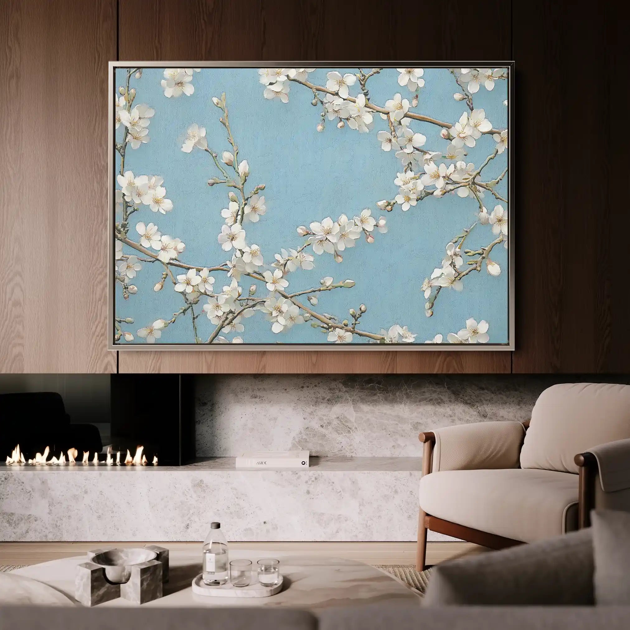 Floral Canvas Wall Art WAD961-F 90 x 60 cm / Stretched on hidden frame