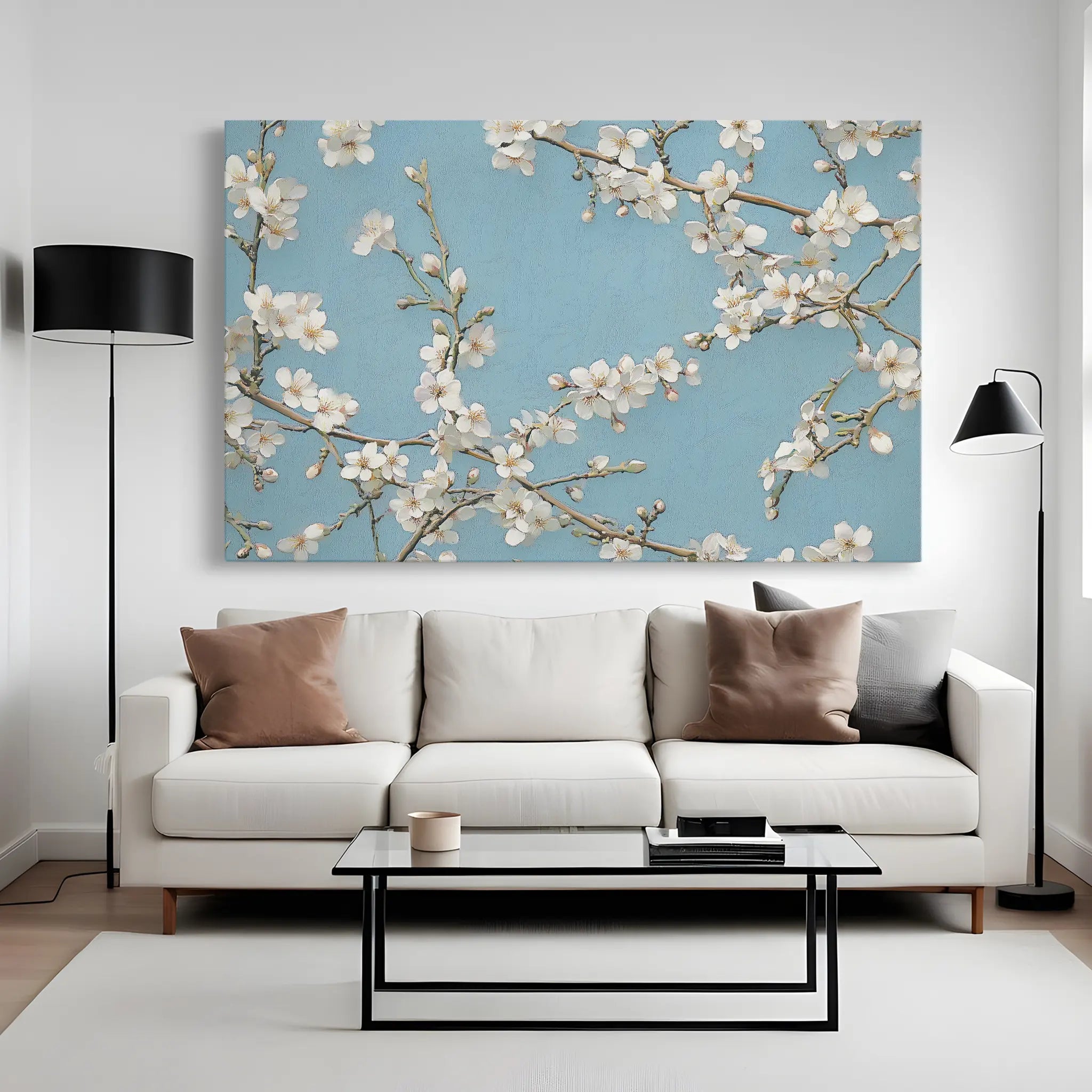 Floral Canvas Wall Art WAD961-F 90 x 60 cm / Stretched on hidden frame