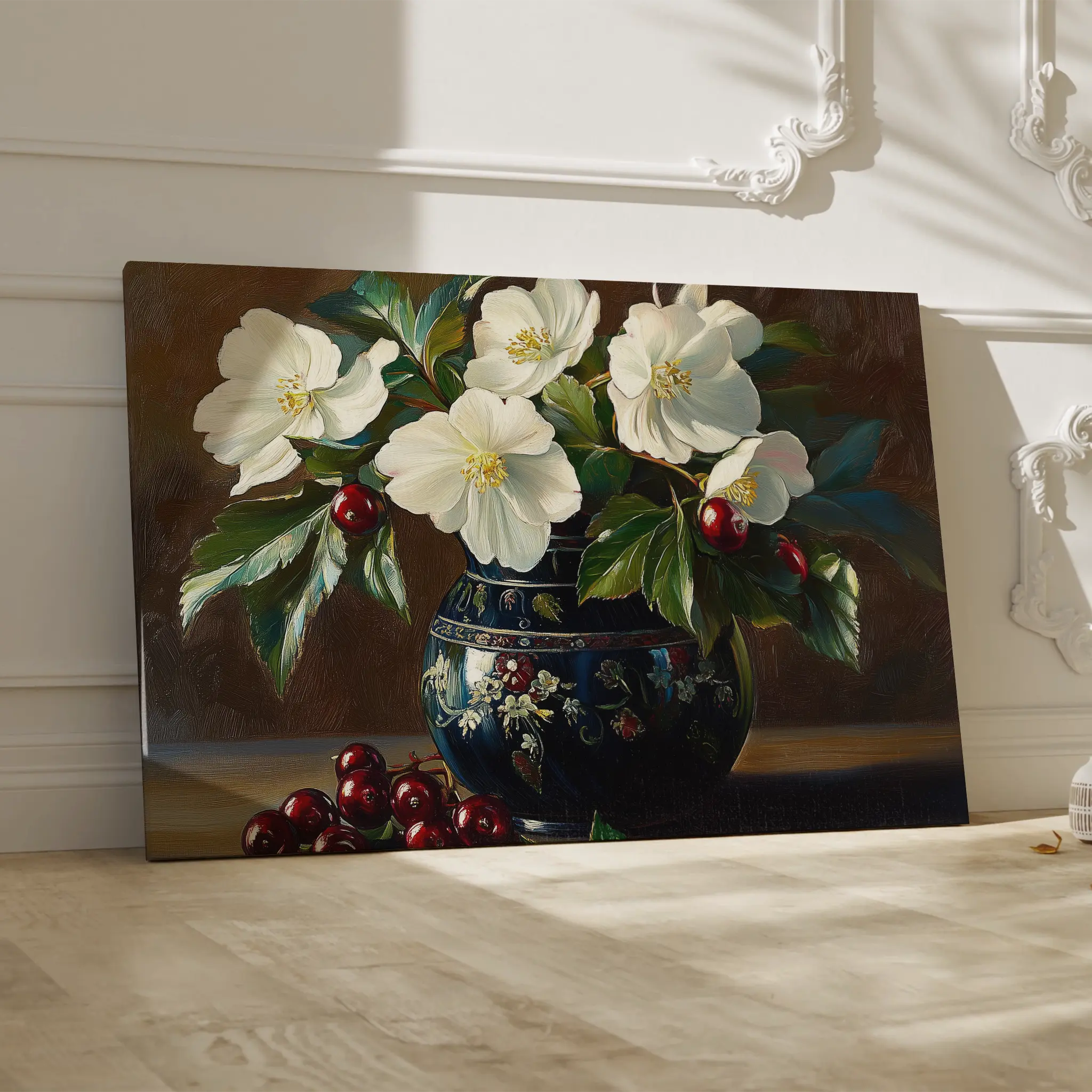 Floral Canvas Wall Art WAD962-F 90 x 60 cm / Stretched on hidden frame