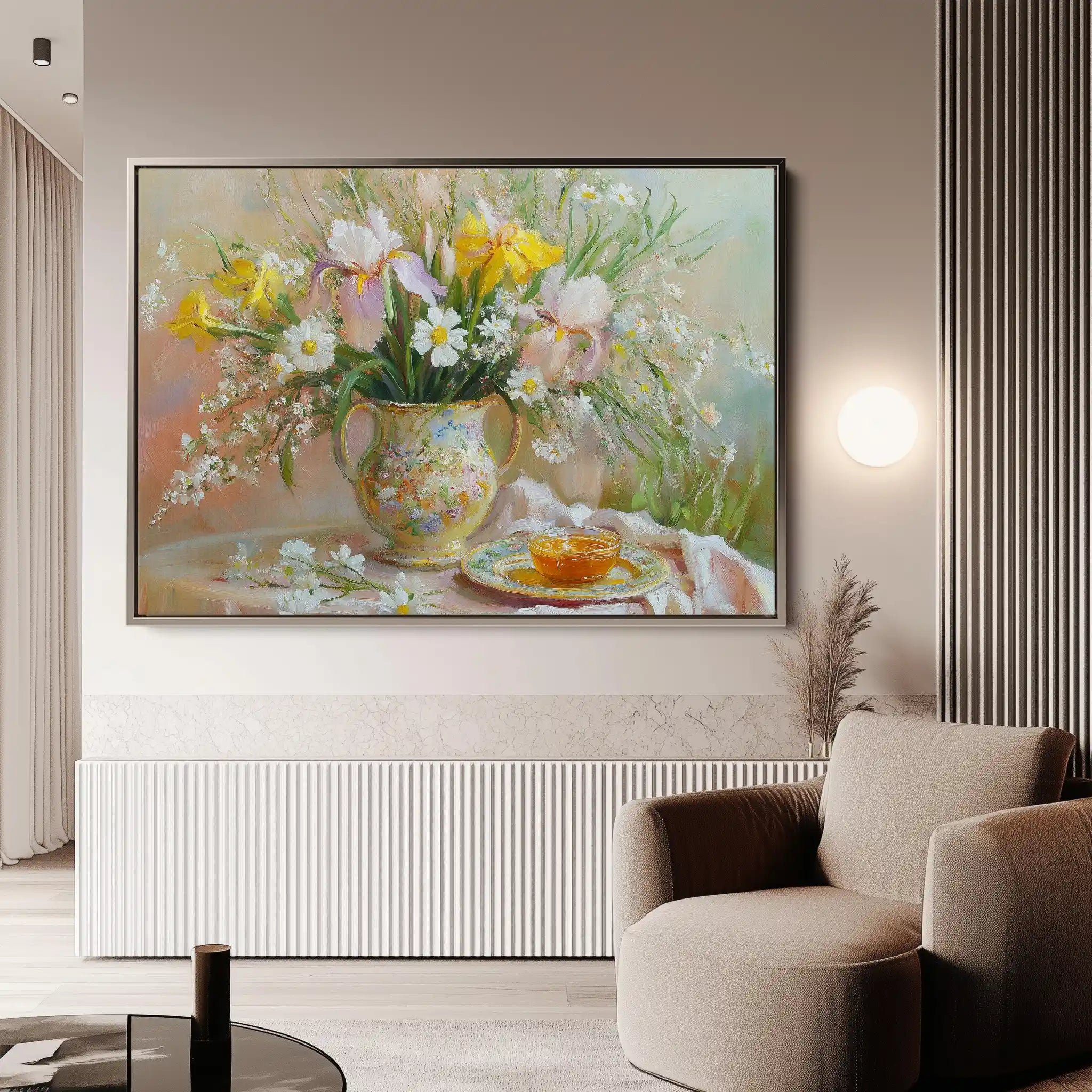 Floral Canvas Wall Art WAD964-F 90 x 60 cm / Stretched on hidden frame