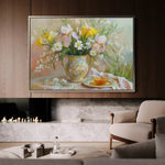 Floral Canvas Wall Art WAD964-F 90 x 60 cm / Stretched on hidden frame