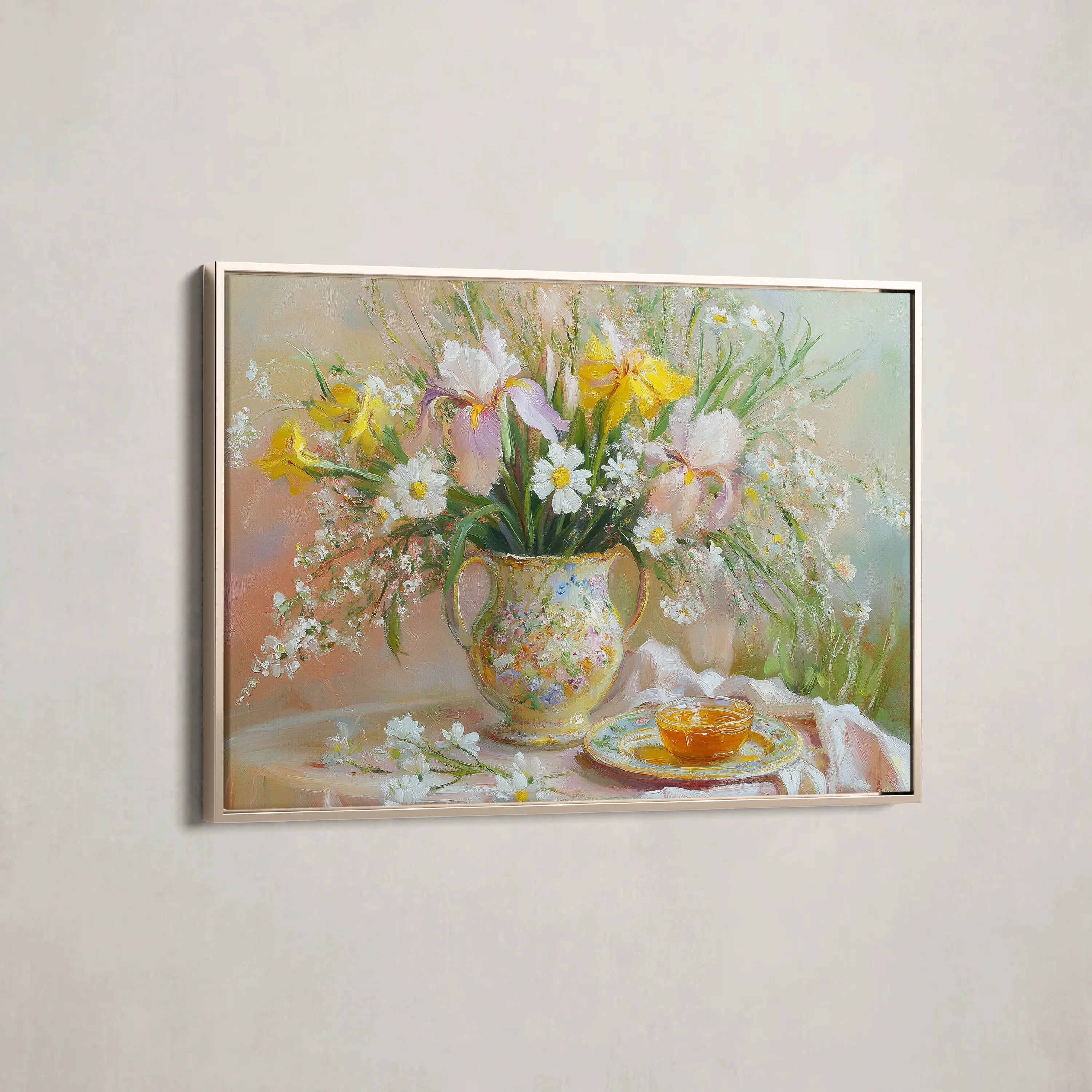 Floral Canvas Wall Art WAD964-F 90 x 60 cm / Stretched on hidden frame