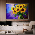 Floral Canvas Wall Art WAD965-F 90 x 60 cm / Stretched on hidden frame