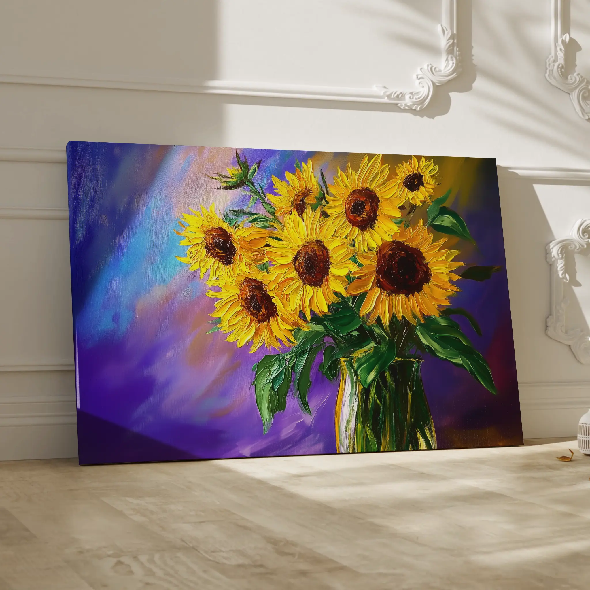 Floral Canvas Wall Art WAD965-F 90 x 60 cm / Stretched on hidden frame