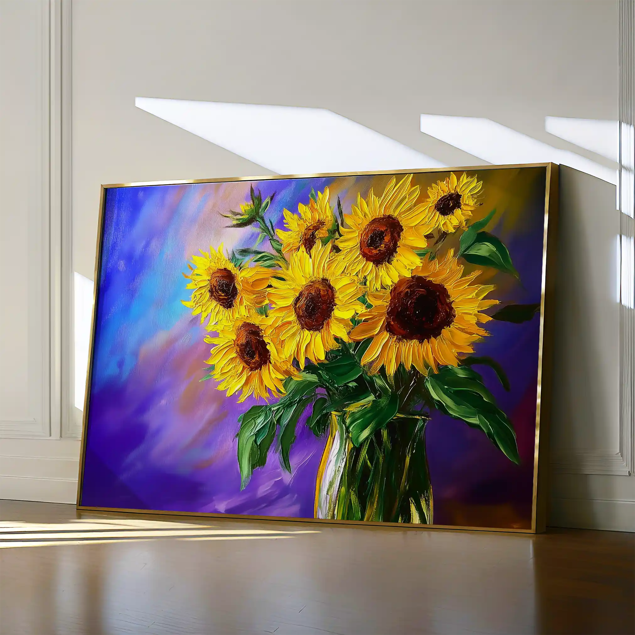 Floral Canvas Wall Art WAD965-F 90 x 60 cm / Stretched on hidden frame