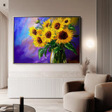 Floral Canvas Wall Art WAD965-F 90 x 60 cm / Stretched on hidden frame