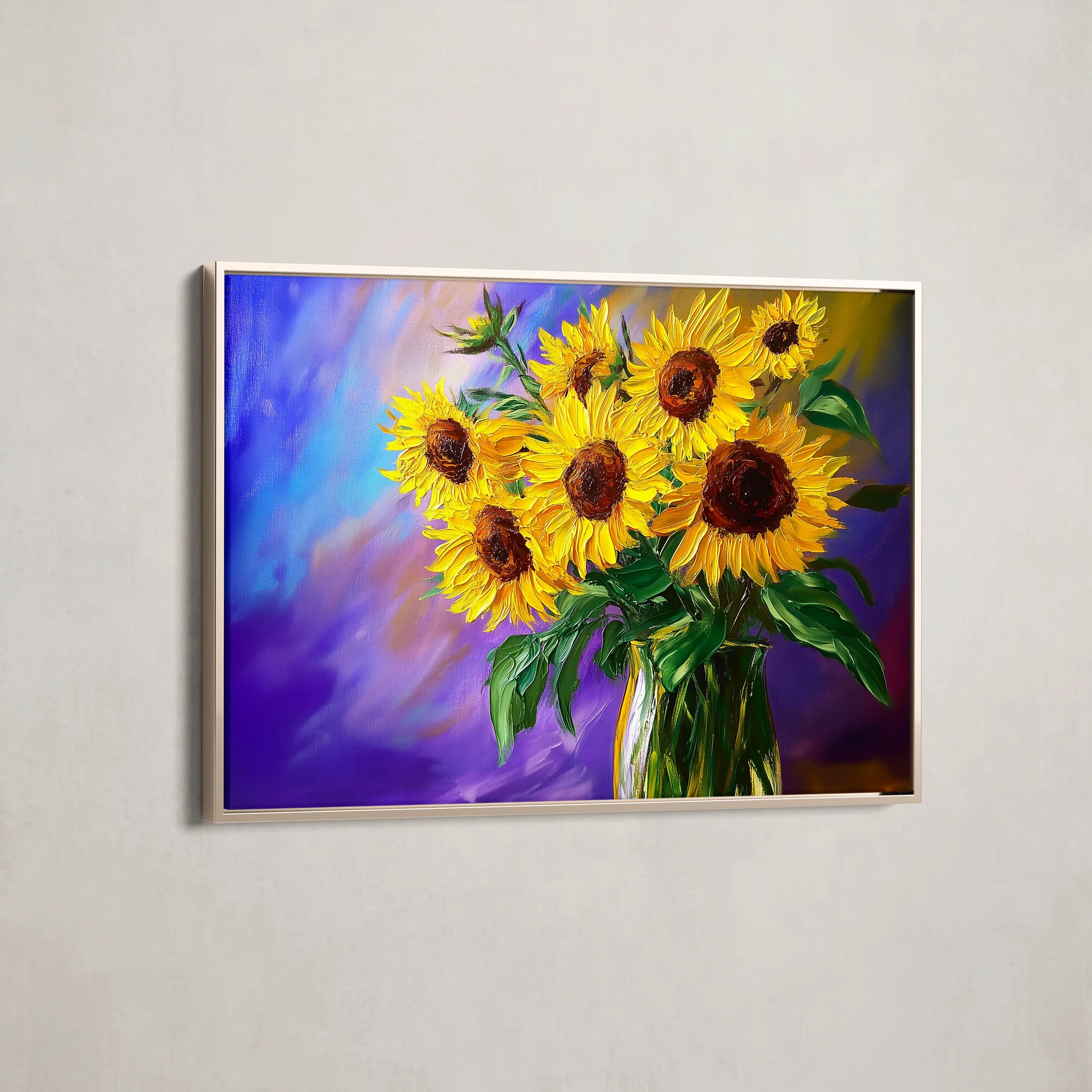 Floral Canvas Wall Art WAD965-F 90 x 60 cm / Stretched on hidden frame