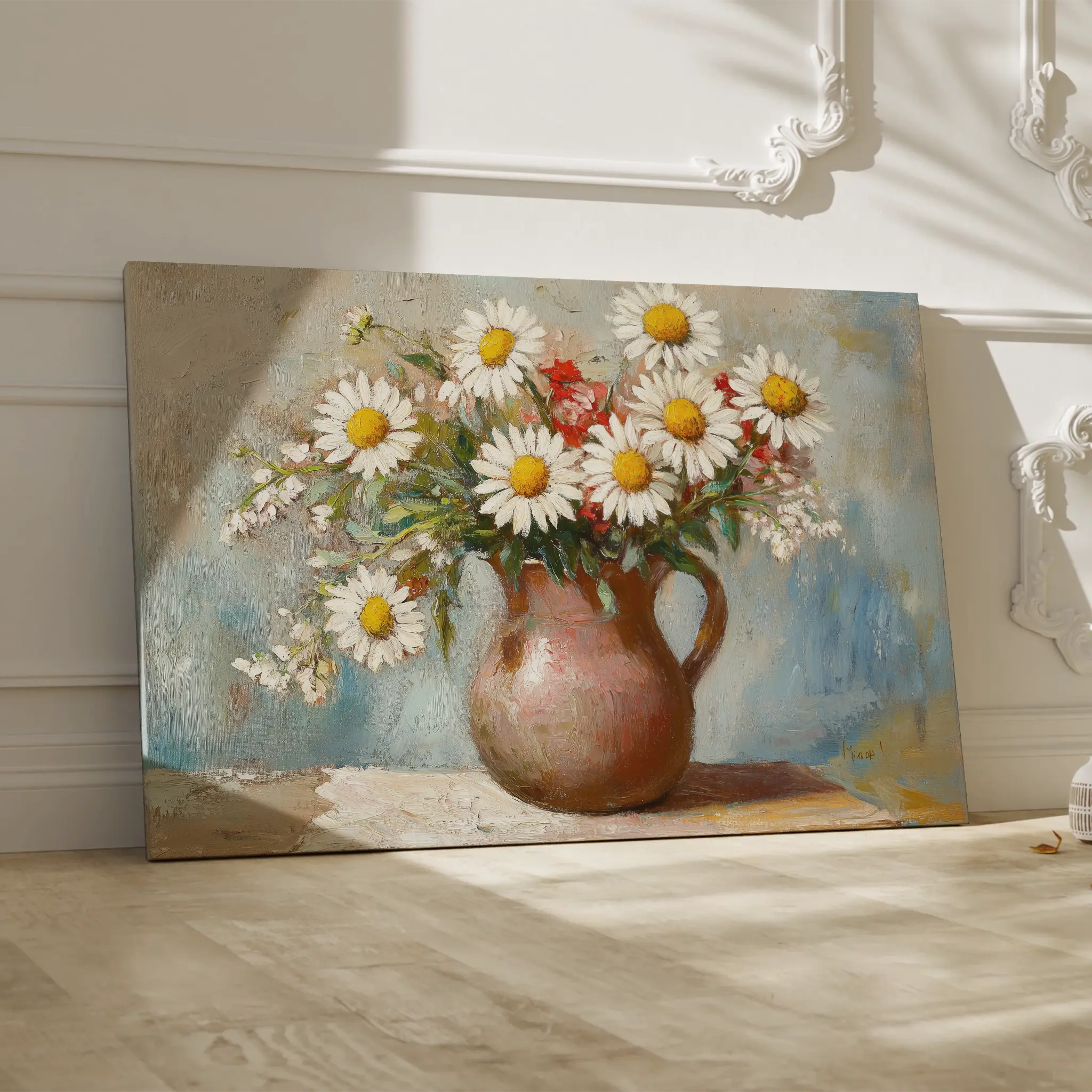 Floral Canvas Wall Art WAD966-F 90 x 60 cm / Stretched on hidden frame