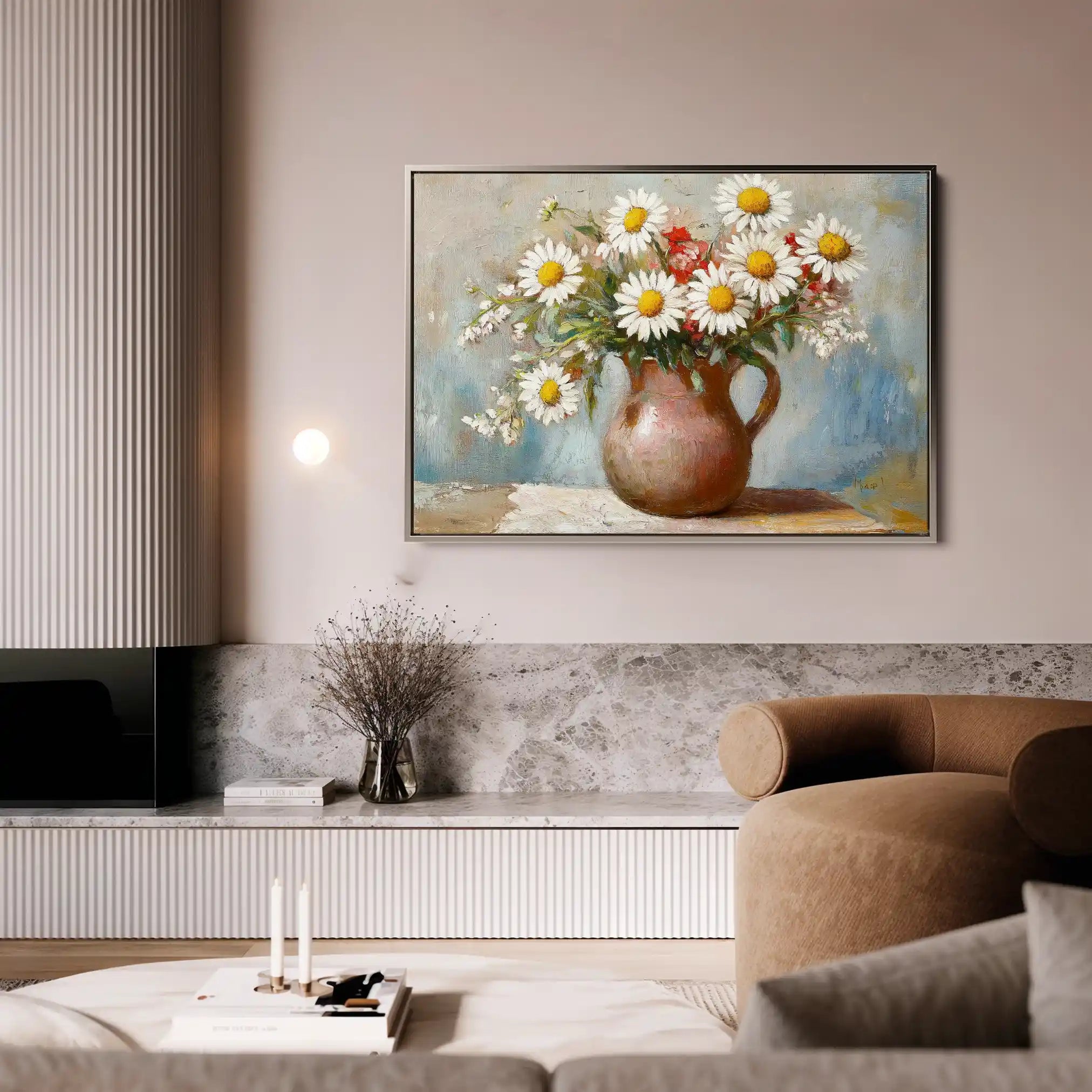 Floral Canvas Wall Art WAD966-F 90 x 60 cm / Stretched on hidden frame