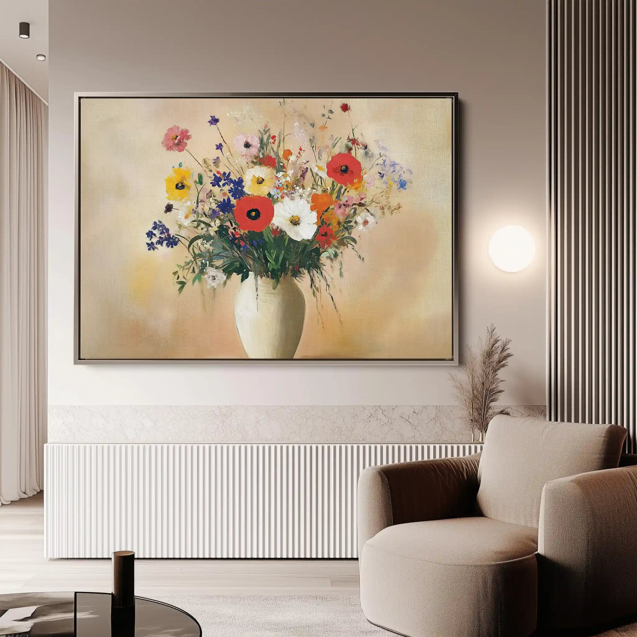 Floral Canvas Wall Art WAD967-F 90 x 60 cm / Stretched on hidden frame