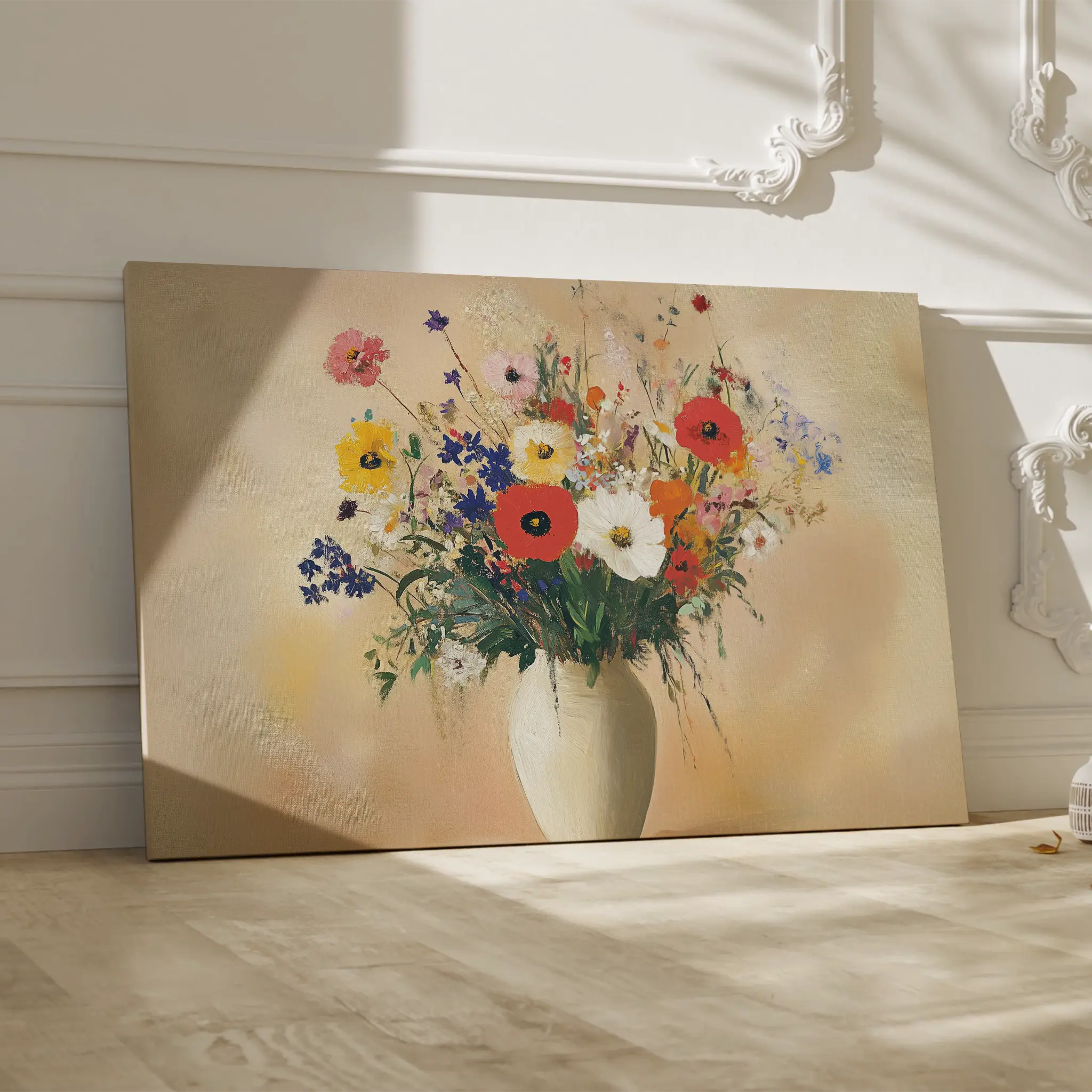 Floral Canvas Wall Art WAD967-F 90 x 60 cm / Stretched on hidden frame