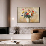Floral Canvas Wall Art WAD967-F 90 x 60 cm / Stretched on hidden frame