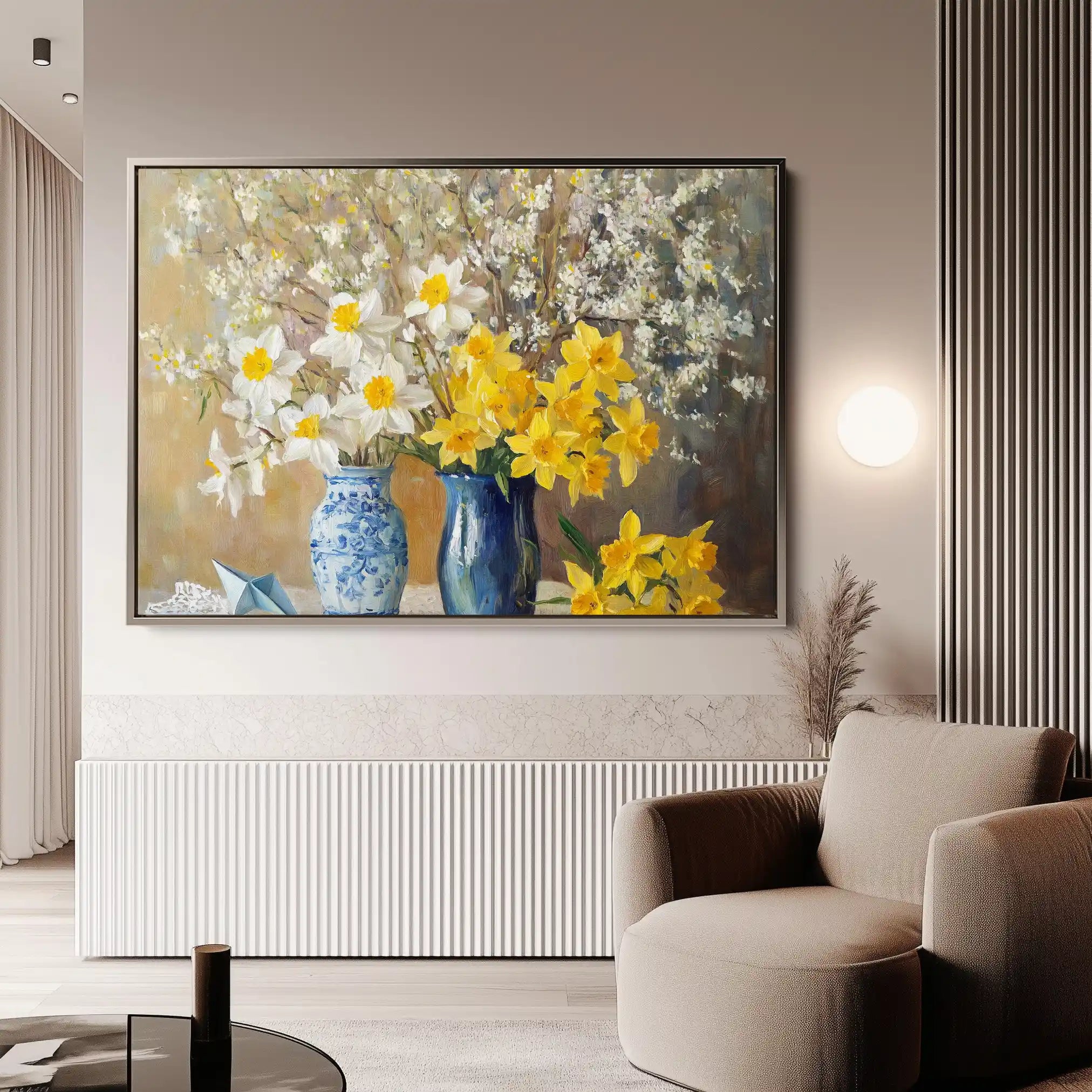 Floral Canvas Wall Art WAD968-F 90 x 60 cm / Stretched on hidden frame