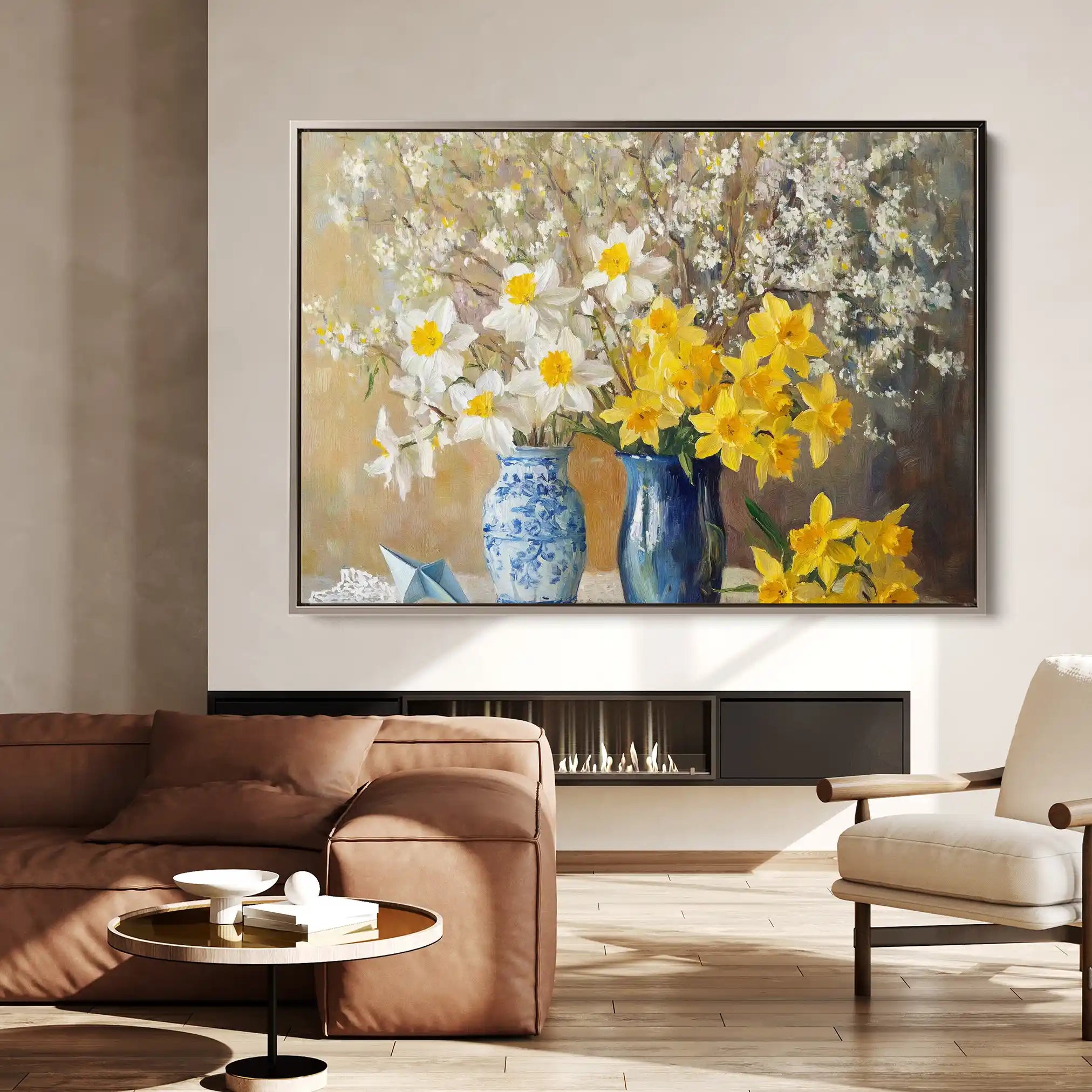 Floral Canvas Wall Art WAD968-F 90 x 60 cm / Stretched on hidden frame