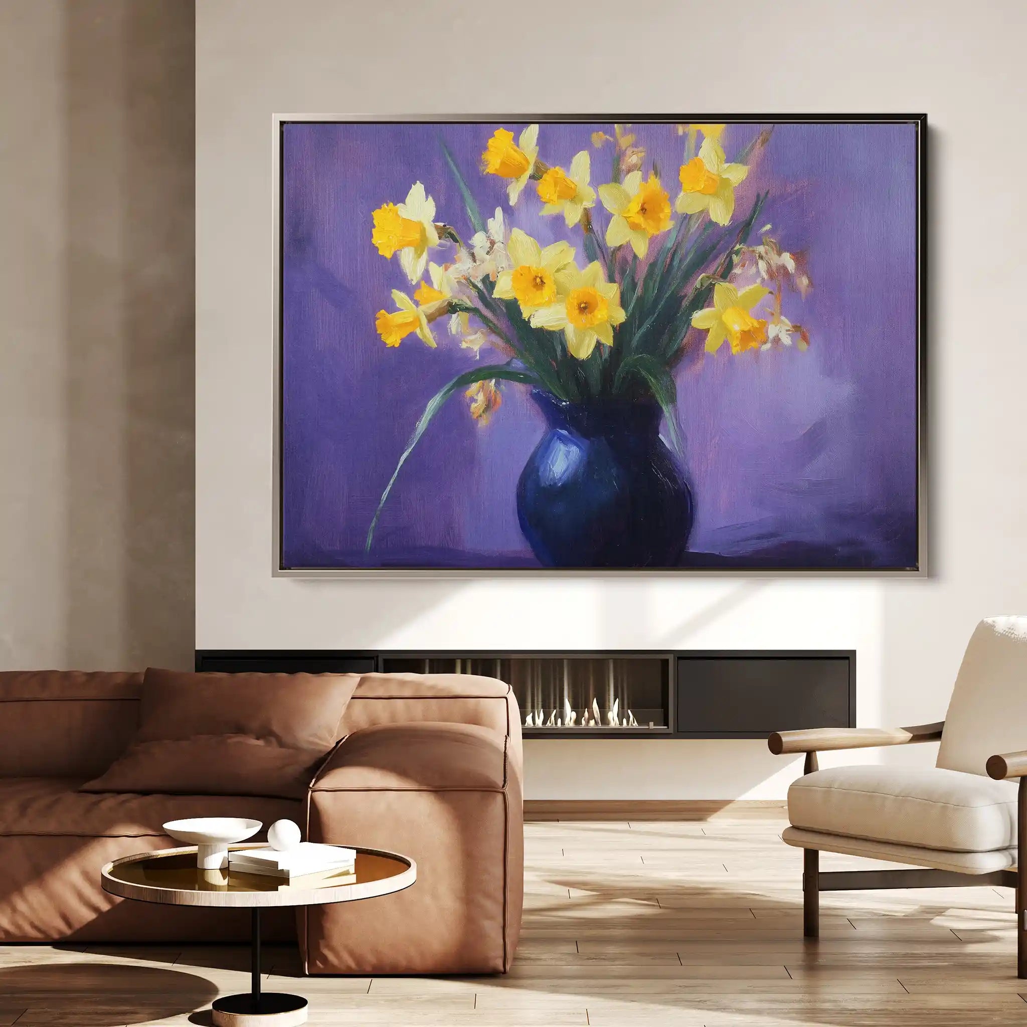 Floral Canvas Wall Art WAD969-F 90 x 60 cm / Stretched on hidden frame