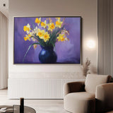 Floral Canvas Wall Art WAD969-F 90 x 60 cm / Stretched on hidden frame