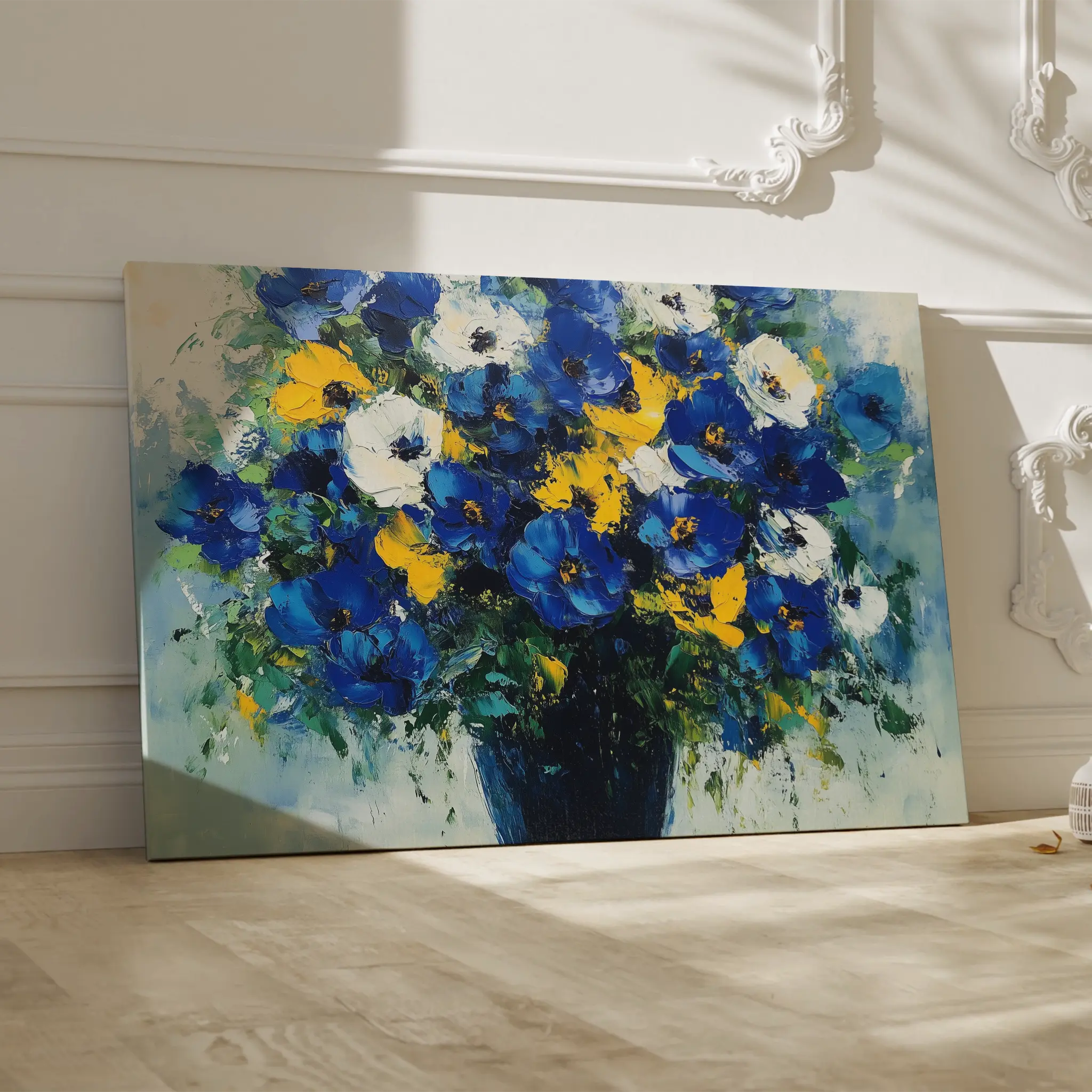 Floral Canvas Wall Art WAD971-F 90 x 60 cm / Stretched on hidden frame